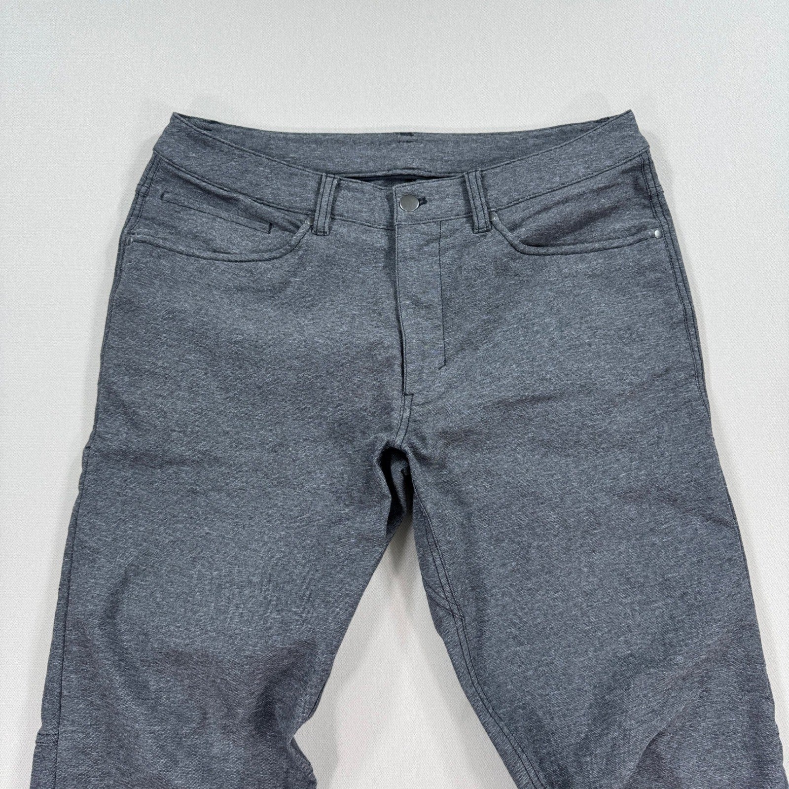 Lululemon Pants Mens 32 Gray Heather ABC Classic Fit Canvas LM5A91S