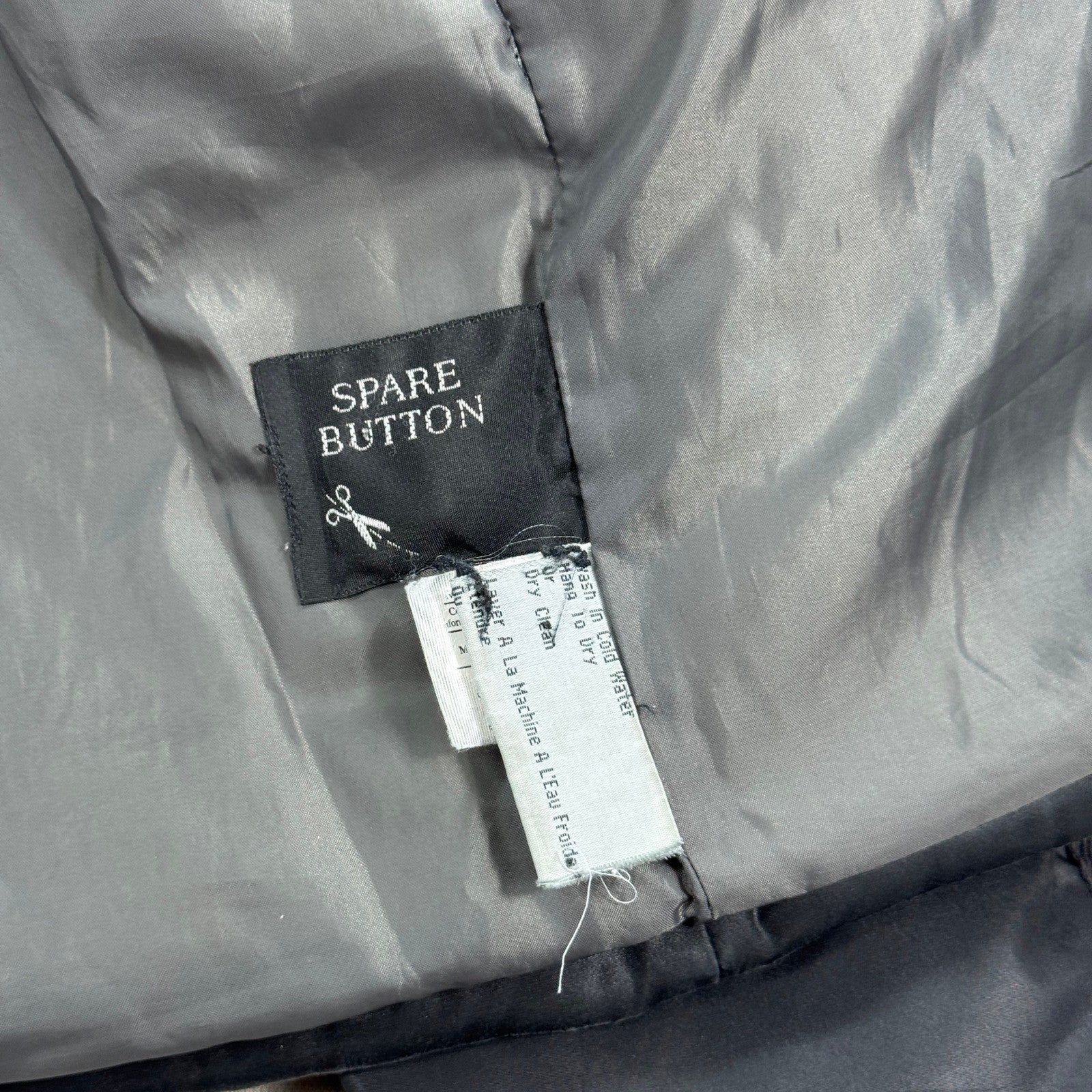 Levi Strauss Parka Jacket Hooded Puffer Quilted mens Medium Black Winter Coat