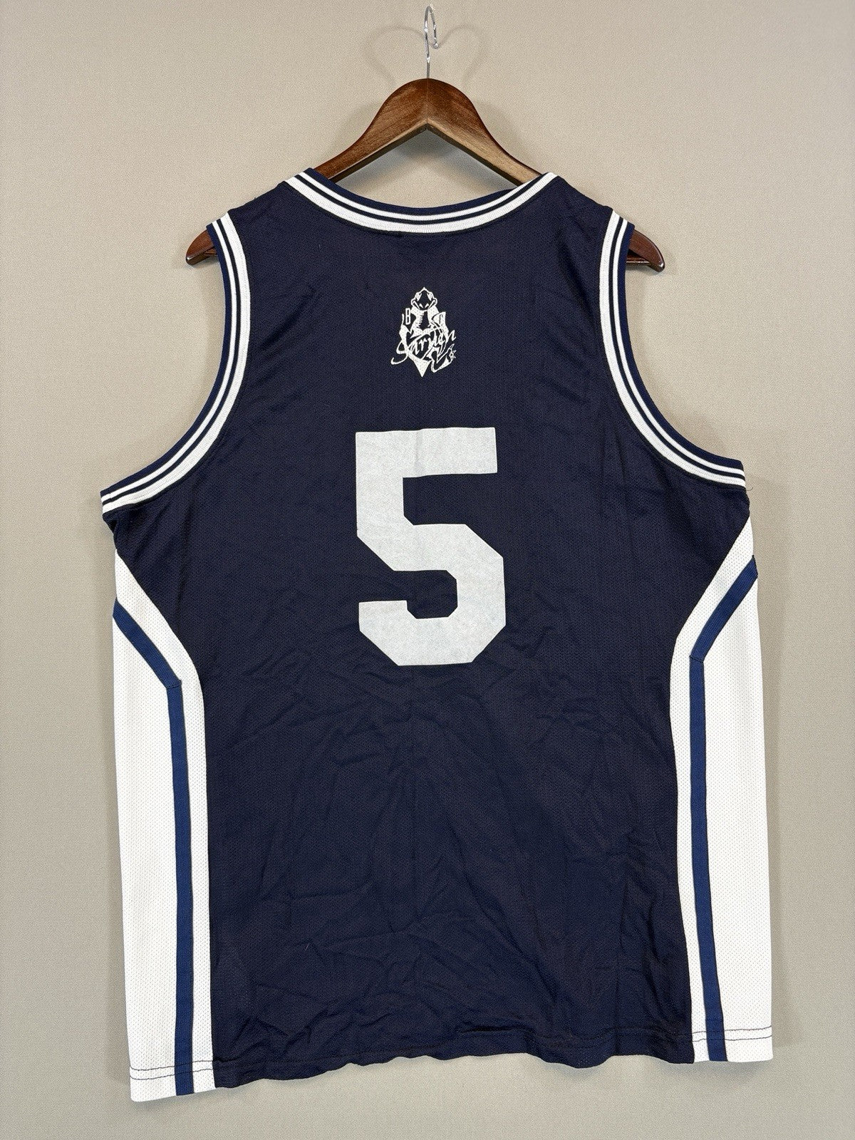 Champion USA Authentic Athletic Intersport Achermann #5 Blue Jersey mens Large