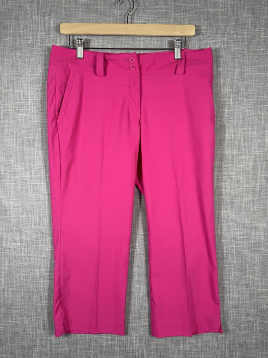 Nike Tour Performance Dri-Fit Hot Pink Golf Pants Womens Size 8