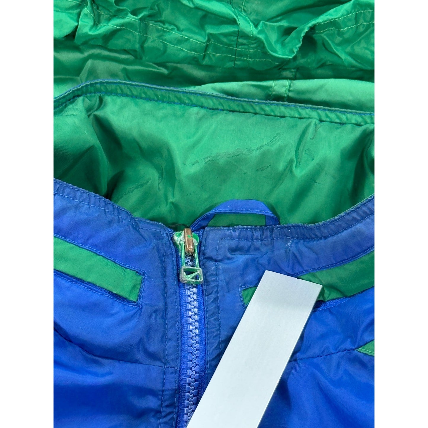 RARE Vintage Nike DB Bitter Warriors Windbreaker Jacket mens XL Blue Hooded