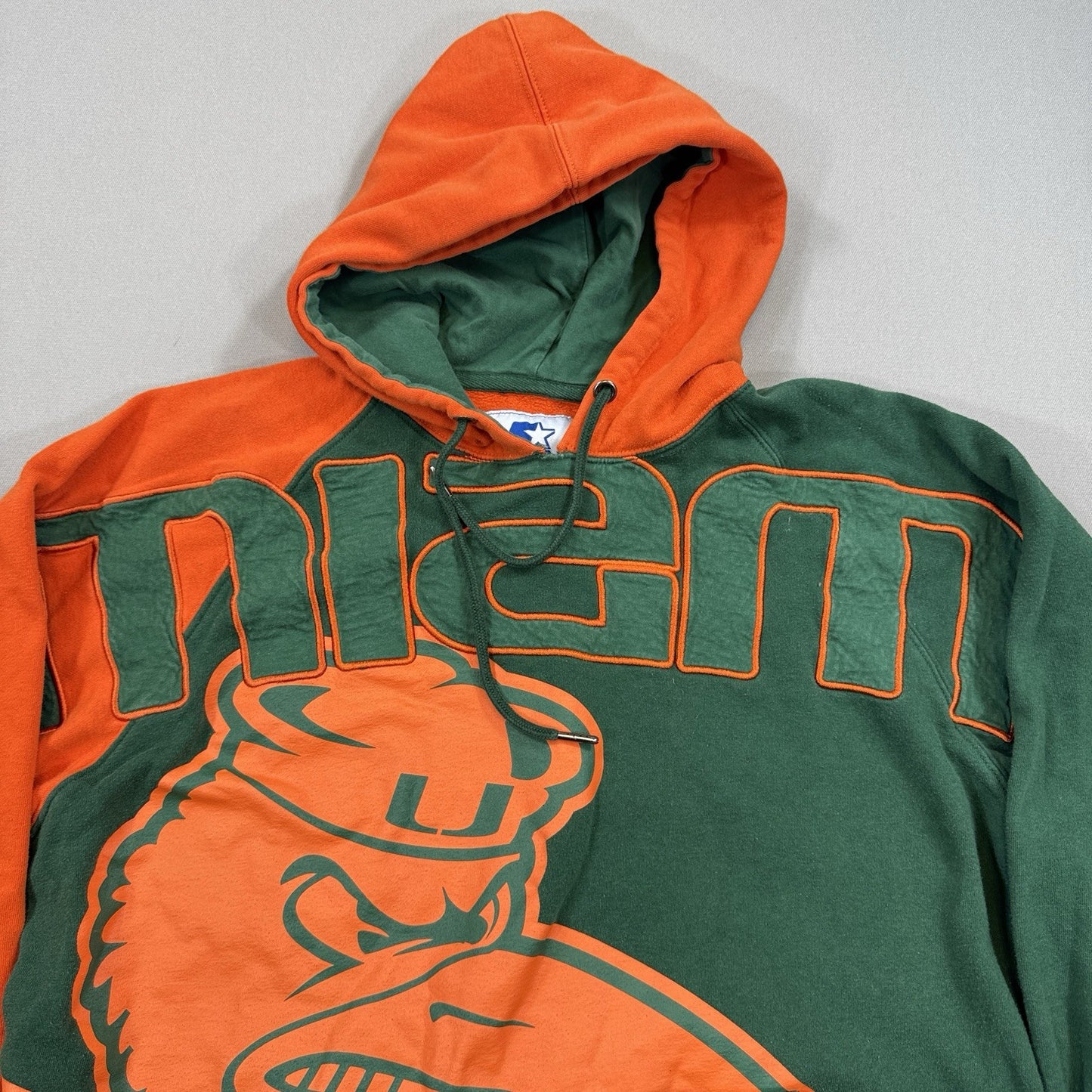 Miami Hurricanes Starter Sebastian The Ibis Sweatshirt Embroidered - Men’s Large