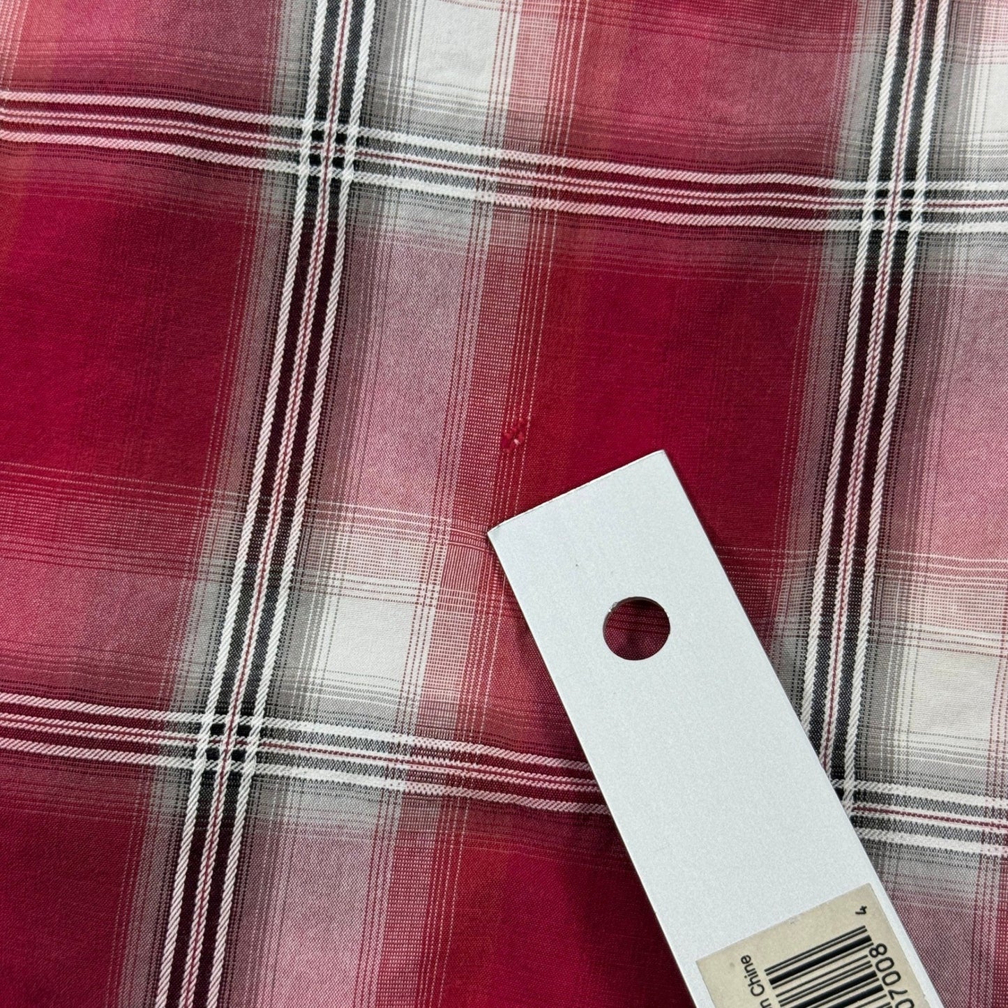 Stetson Shirt Mens XL Red Blue Plaid Western Pearl Snap Cowboy Rodeo Country