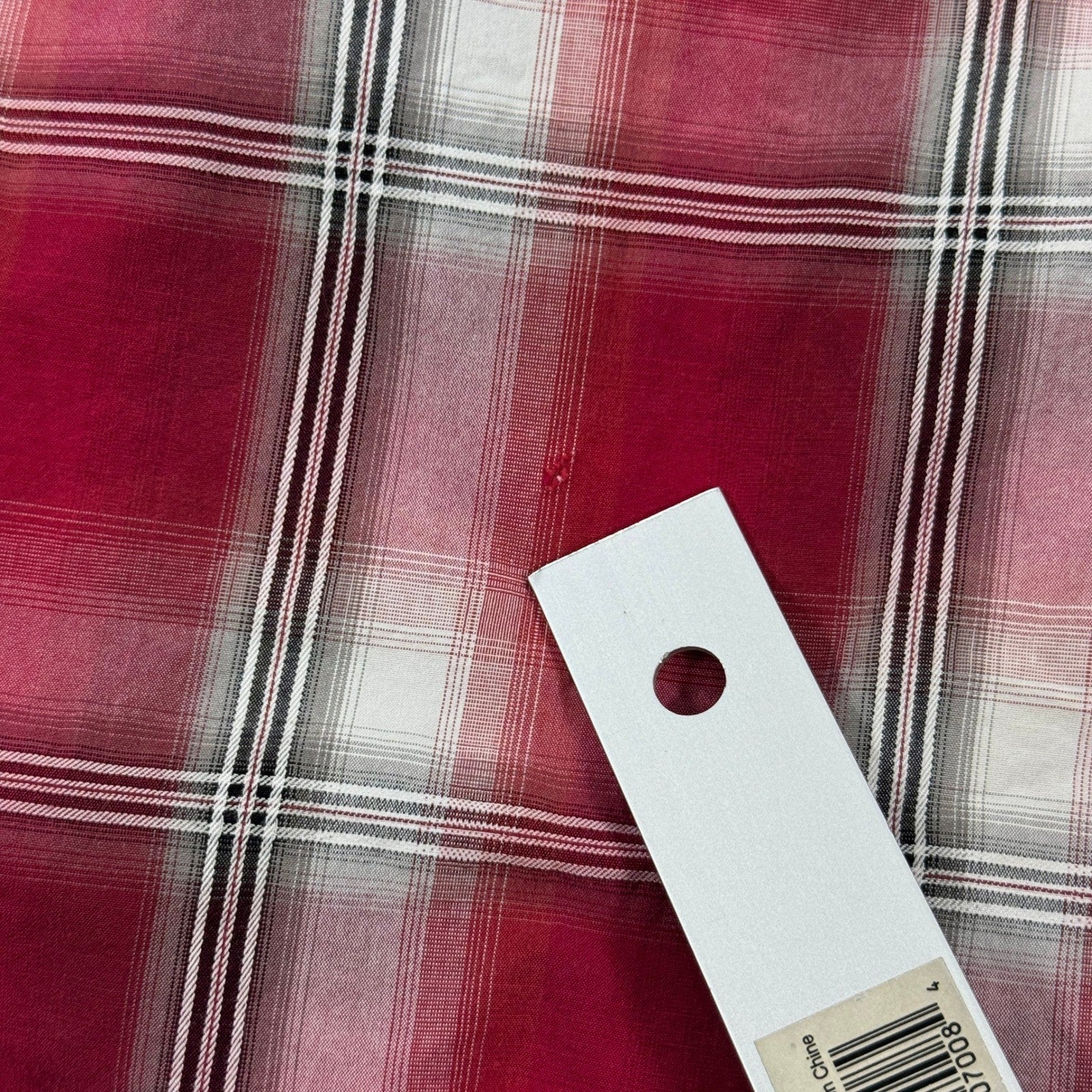 Stetson Shirt Mens XL Red Blue Plaid Western Pearl Snap Cowboy Rodeo Country