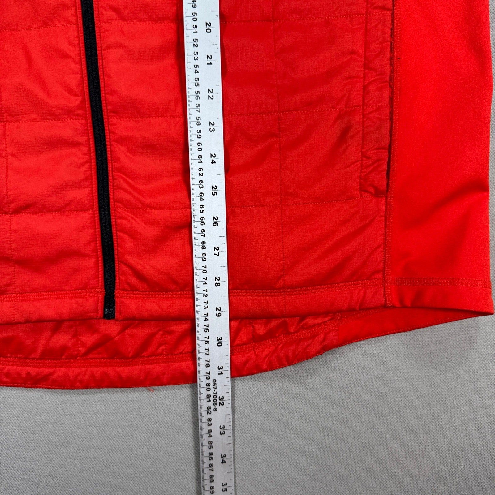 MEC Kingslet Puffer Vest Mens 2XL Orange Quilted Full Zip Insulated Outdoor