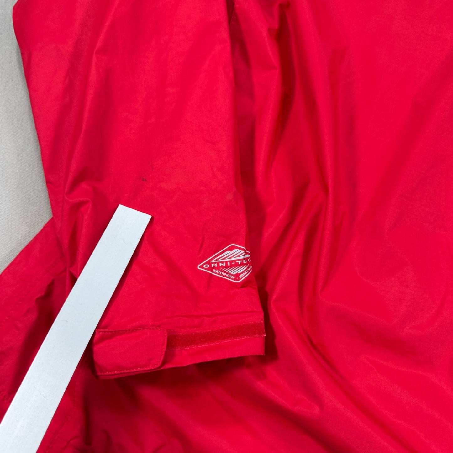 Columbia Manchester United Rain Jacket mens 2XL Red Packable Full Zip Hooded