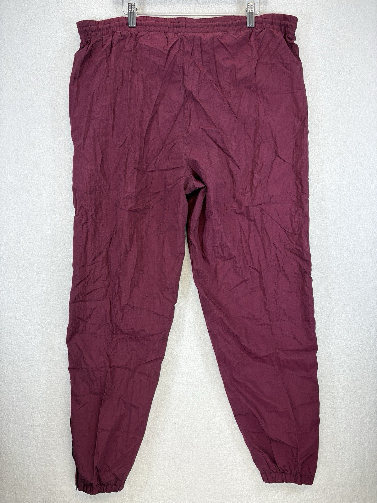 Vintage New Puma Mens XL Burgundy Lightweight Relaxed Fit Activewear Track Pants