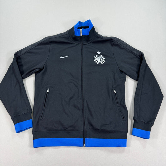 Nike Inter Milan Authentic Football Jacket 478212-010 mens Large Full Zip