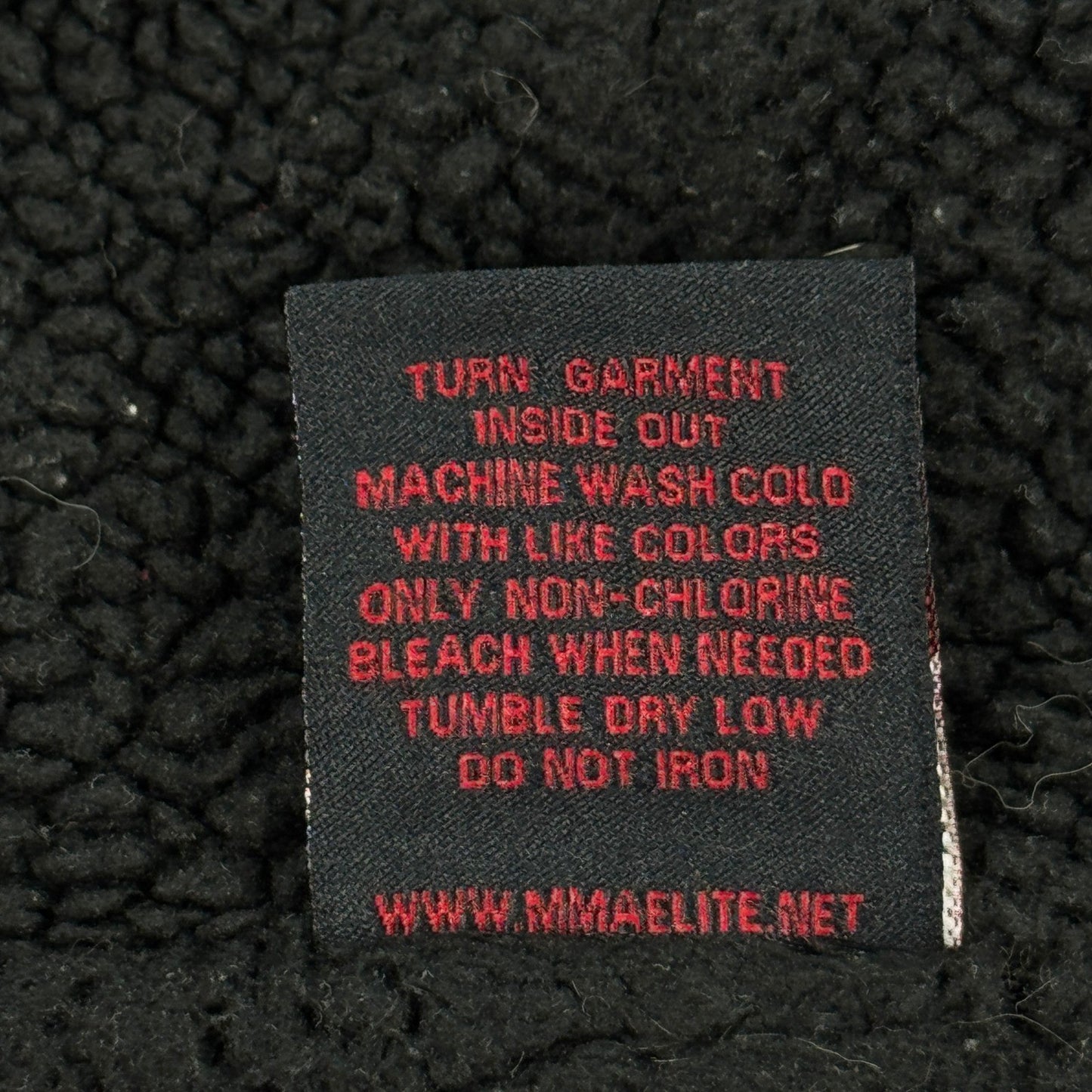 Vintage MMA Elite Hoodie Jacket Sherpa Lined Zip Up mens Large Cross Print Y2K