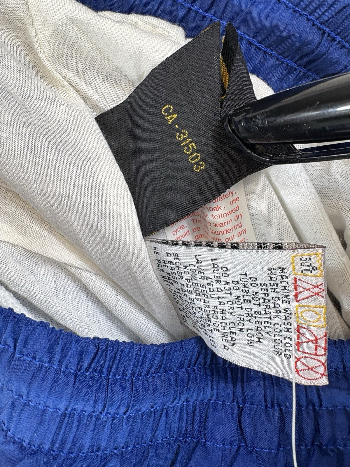 Vintage Puma Track Pants Y2K Mens Large Blue Windbreaker Sweatpants Athletic NEW