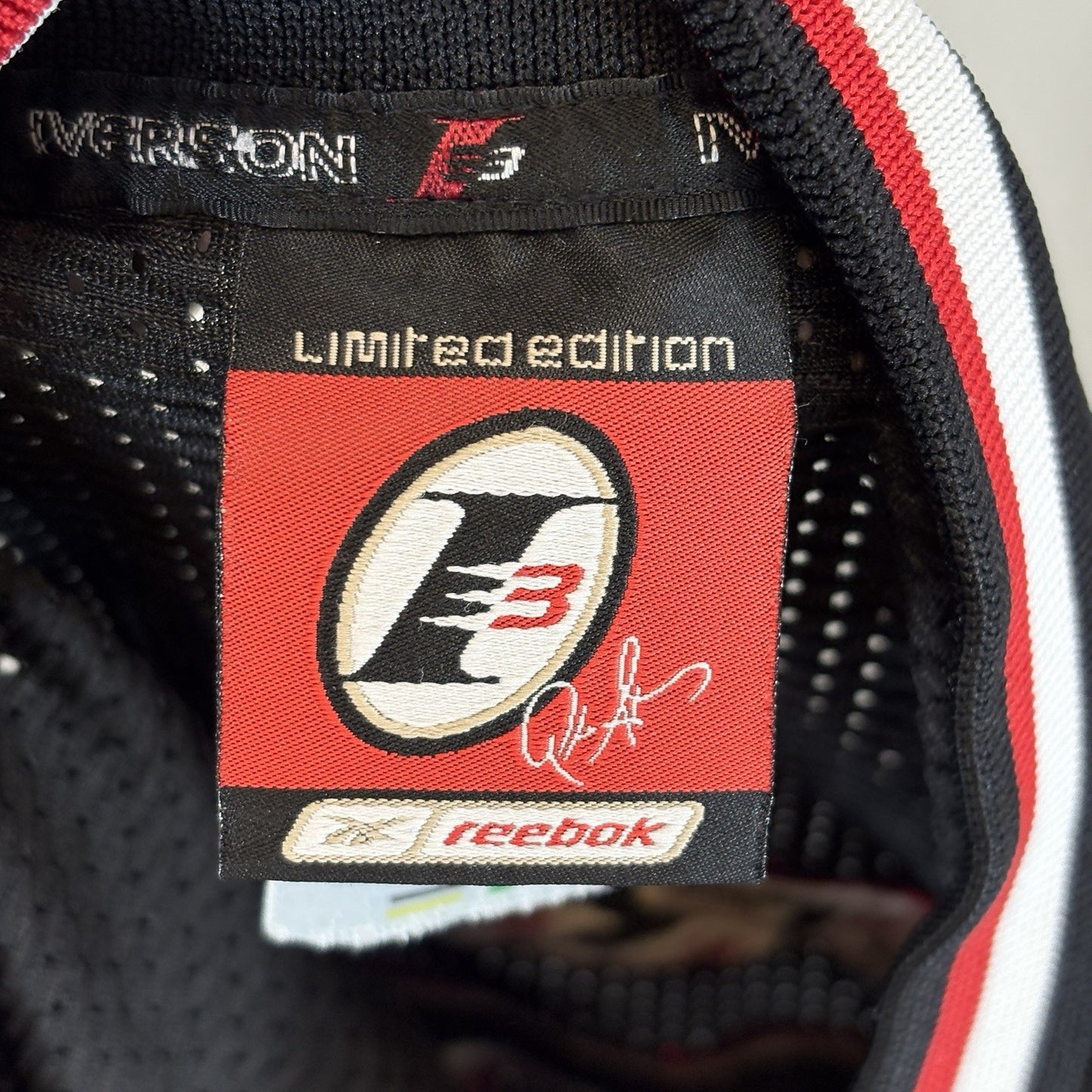 Allen Iverson NBA Black Limited Edition #3 Reebok jersey Mens Size XL