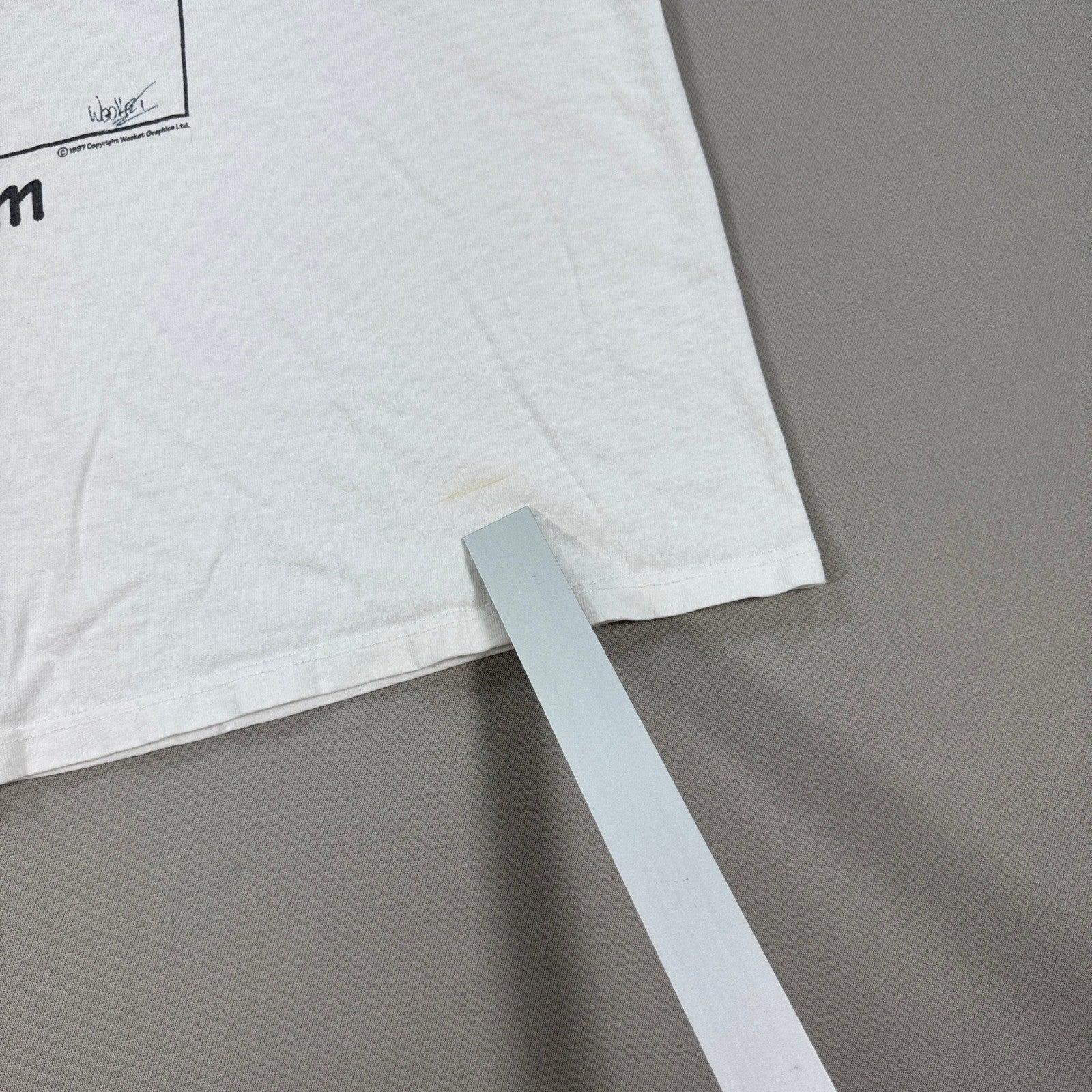 Vintage 1997 Wooket Farm Team Cartoon T-Shirt Large Made In Canada