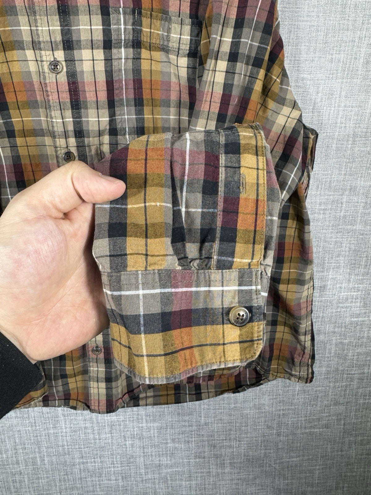 CE Schmidt Workwear Button Down Flannel Plaid Shirt Mens Size 3XL