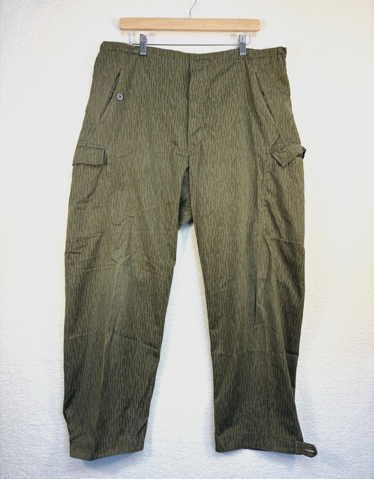 DDR Strichtarn Camo East German Raindrop Army Field Pants  Size L Short Seam