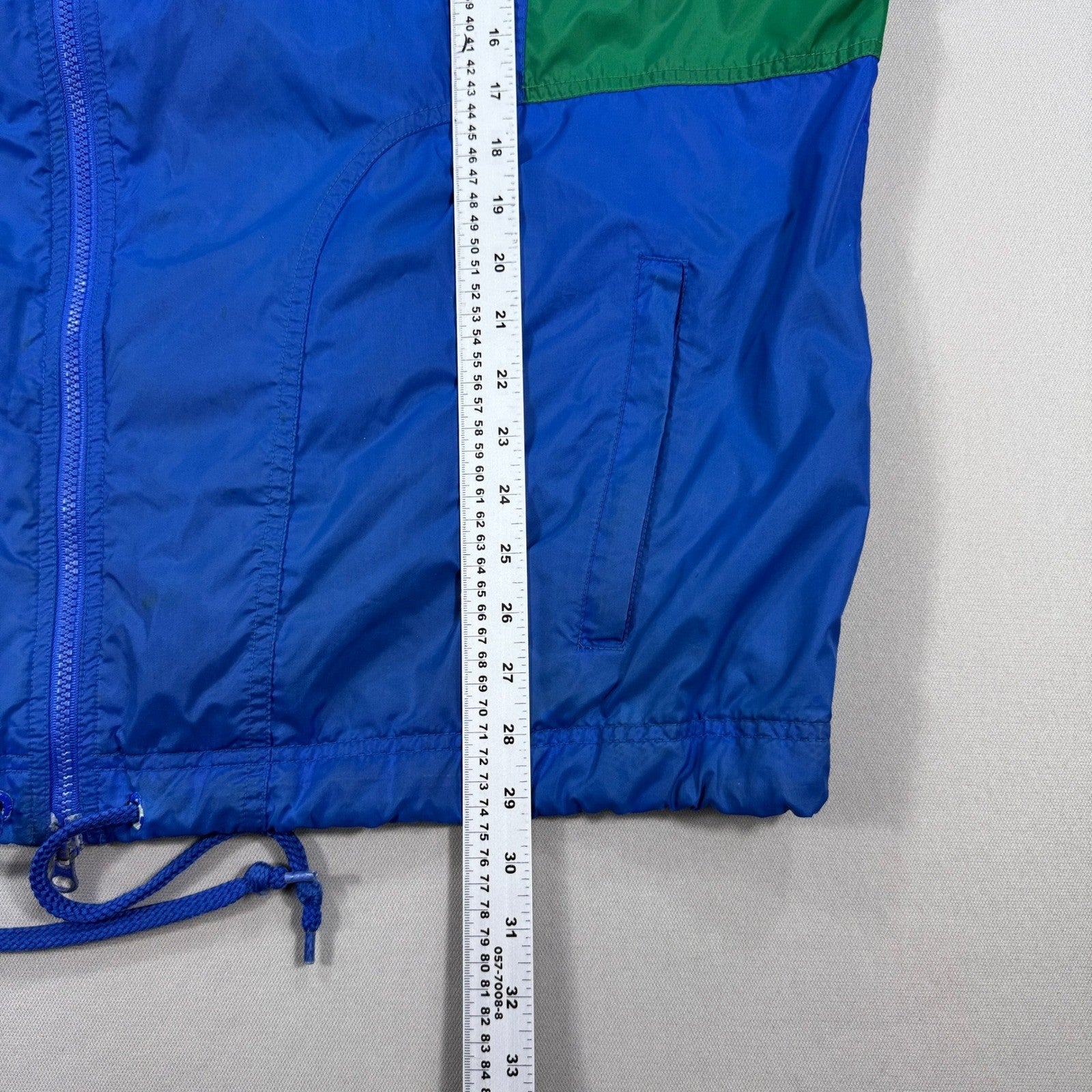 RARE Vintage Nike DB Bitter Warriors Windbreaker Jacket mens XL Blue Hooded