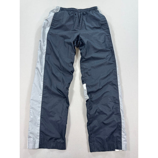 Vintage Nike Track Pants Mens Small Gray Silver Lined Drawstring Lightweight Y2K