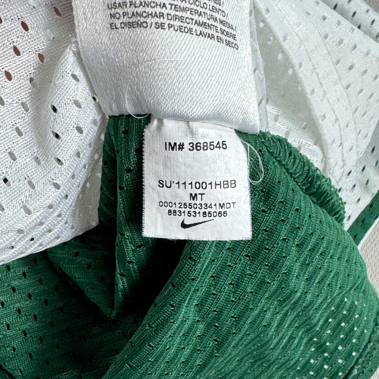 Nike Stock Reversible Basketball Jersey mens Medium Green White Practice Blank