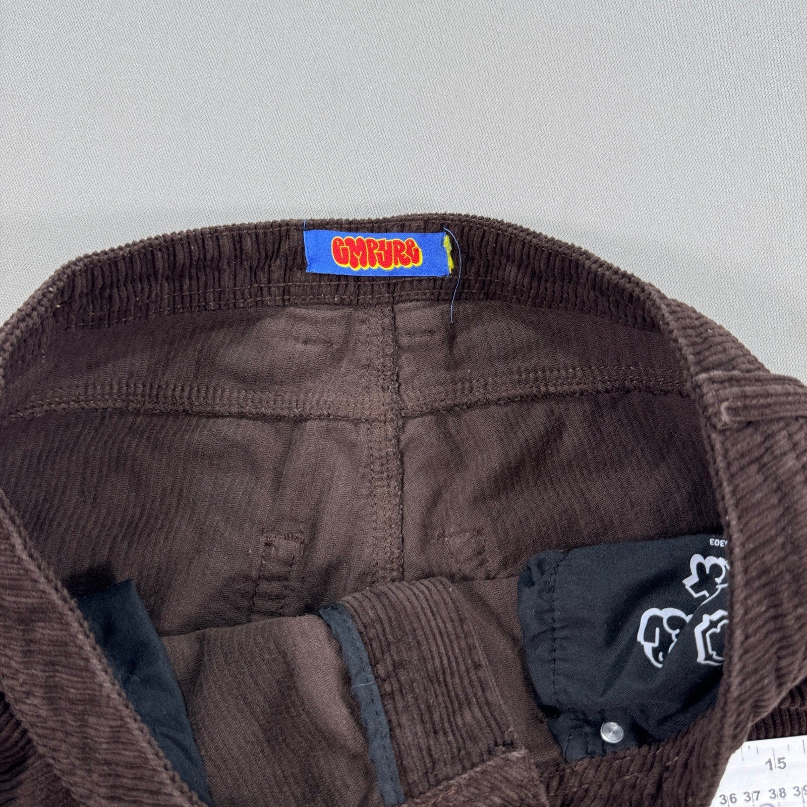 Empyre Corduroy Pants mens 34x28 Brown Relaxed Fit Skater Y2K Baggy Loose Fit