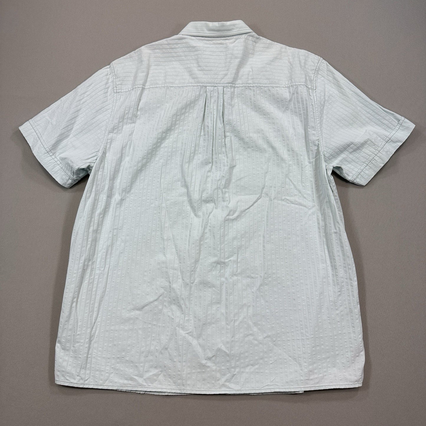 VTG Tommy Bahama Shirt mens Large Green Button Up Beach Silk Beach Short Sleeve