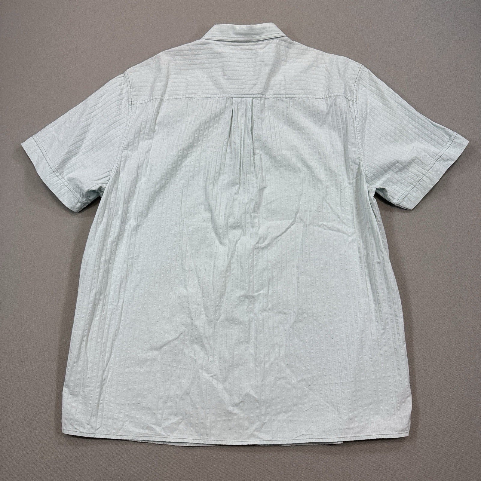 VTG Tommy Bahama Shirt mens Large Green Button Up Beach Silk Beach Short Sleeve