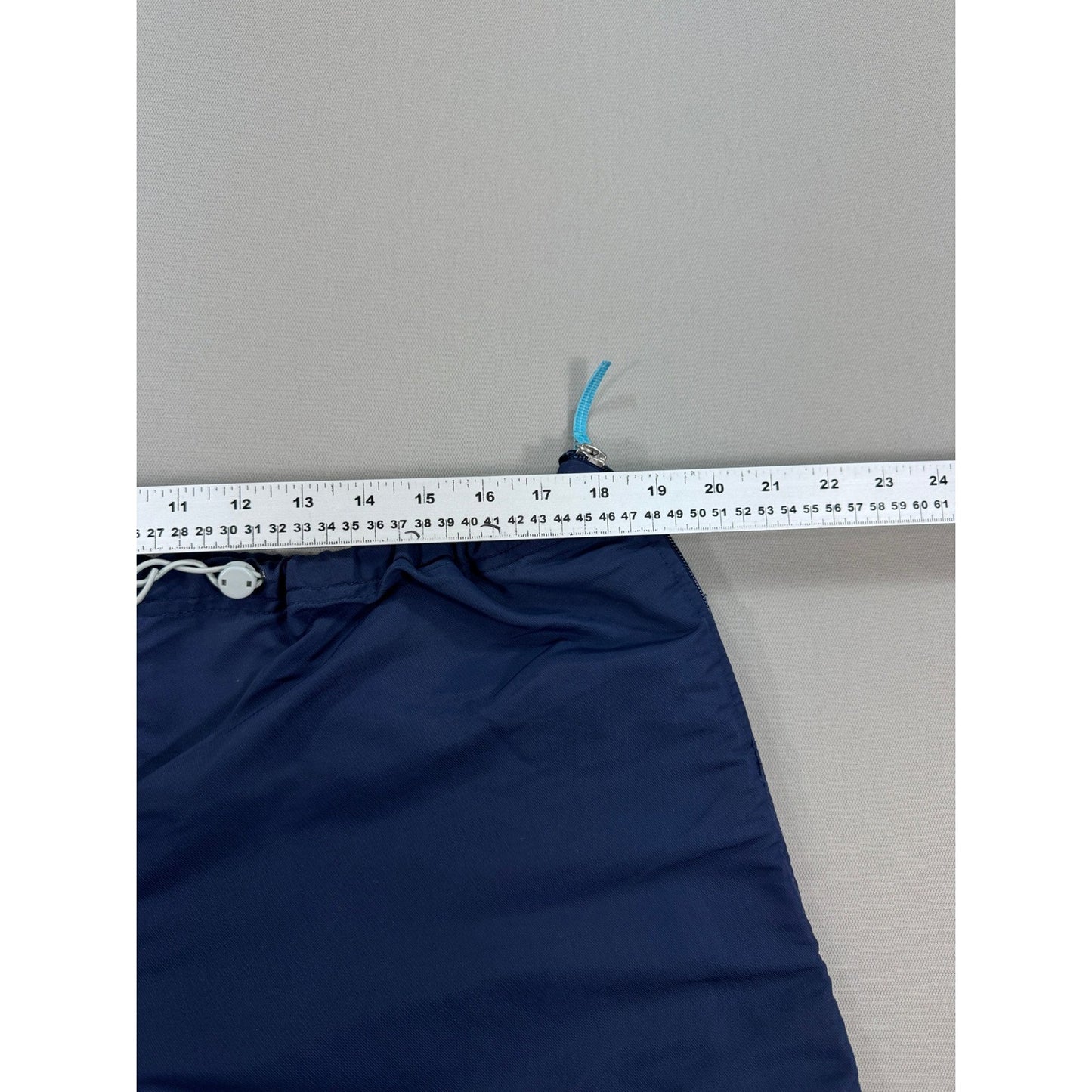 Vintage Nike Track Pants mens XL Navy Blue Full Zip Windbreaker Wide Leg Y2K