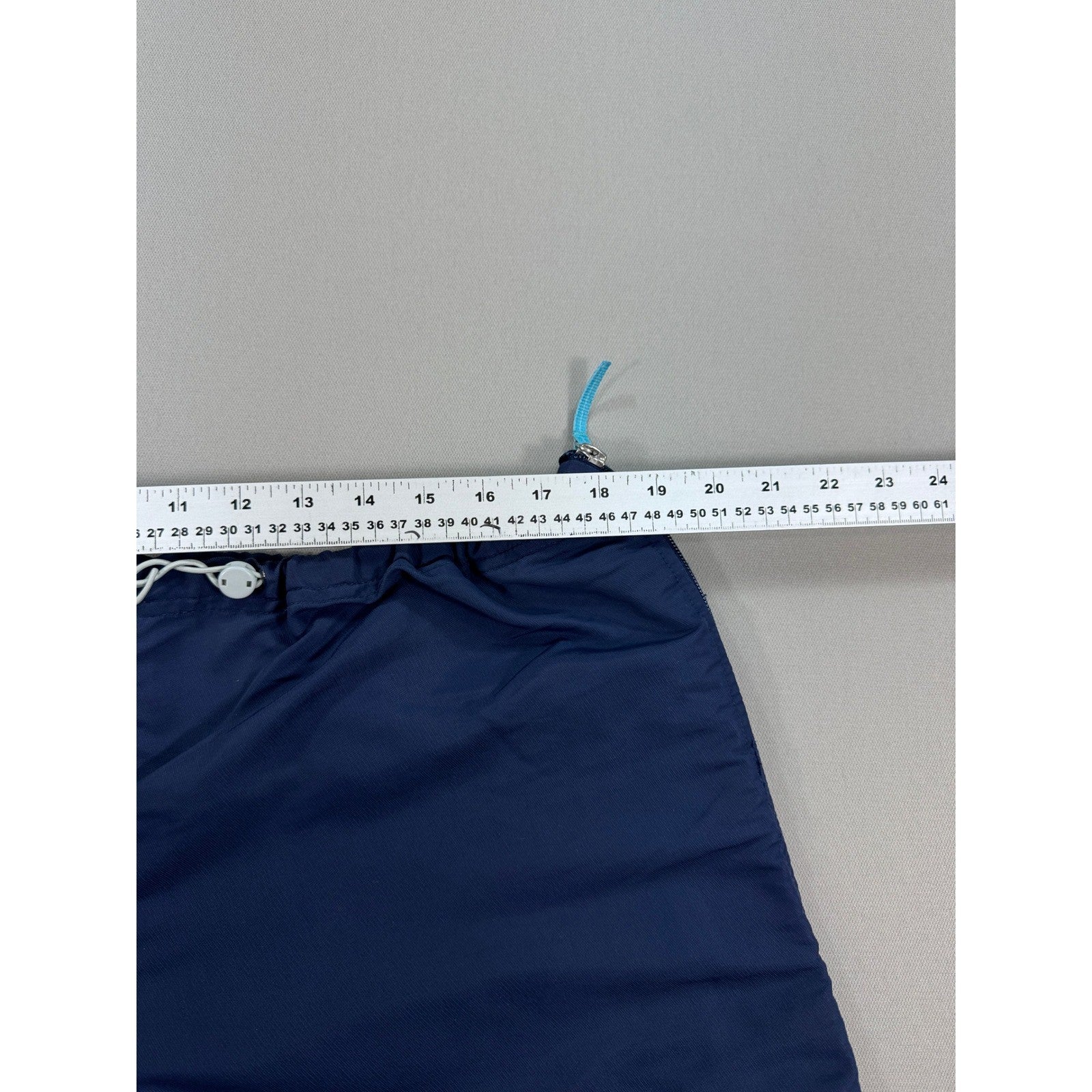 Vintage Nike Track Pants mens XL Navy Blue Full Zip Windbreaker Wide Leg Y2K