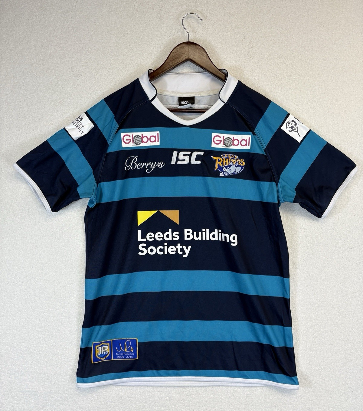 Leeds Rhinos Rugby Super League Away Shirt 2015 Mens Medium
