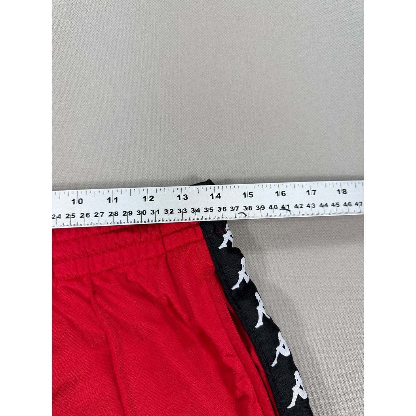 Kappa Red Track Pants Womens Medium Sport Joggers Athleisure Banda 222 Authentic