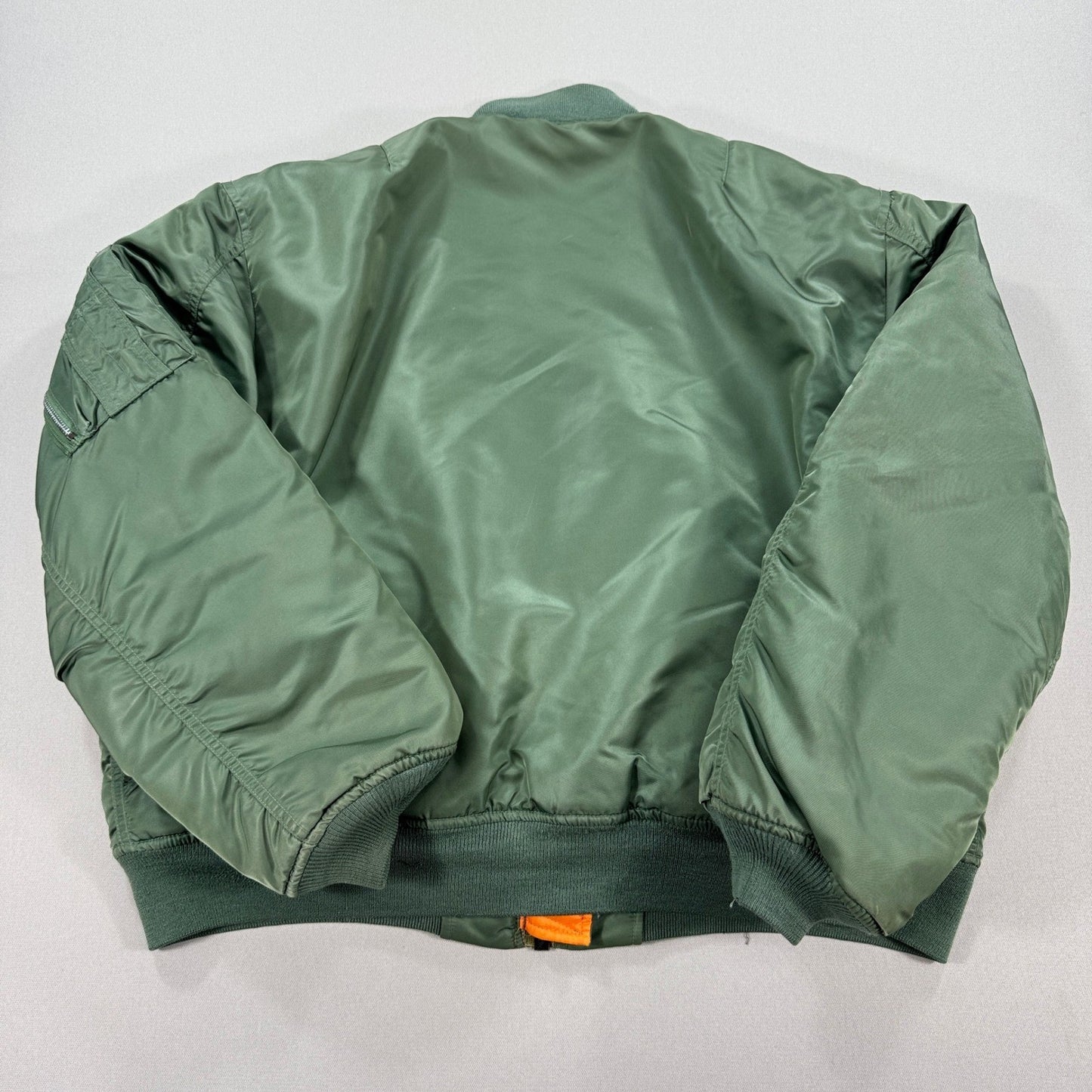 Vintage Schott Bros MA-1 Flight Bomber Jacket mens Medium Olive Green Military