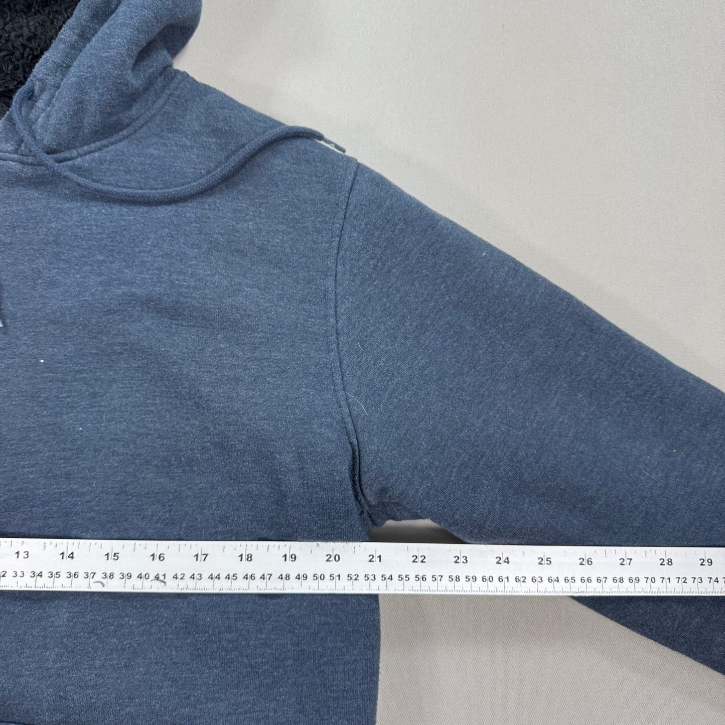 Quiksilver Sherpa Lined Hoodie Zip Up Fleece Insulated mens Medium Blue Skater