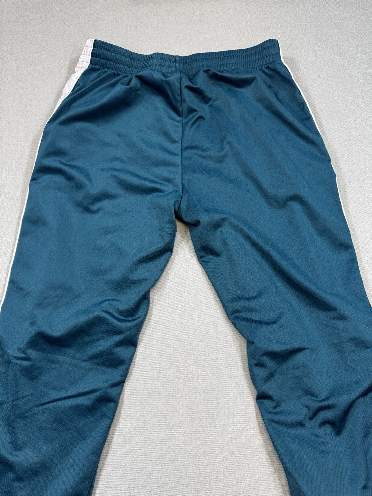 Kappa Sweatpants mens Large Teal White Lined Athleisure Track Sport