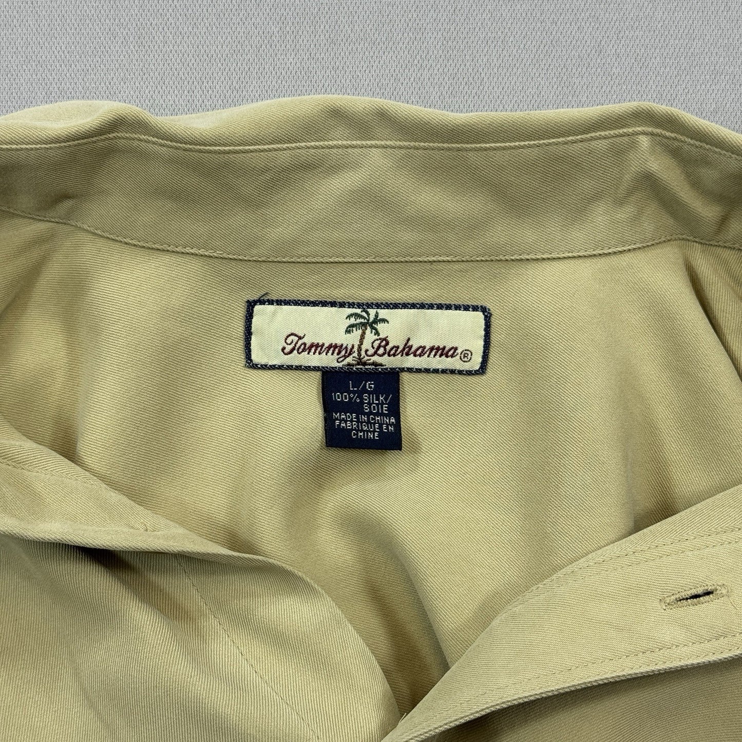 2x Tommy Bahama Shirts mens Large Long Sleeve Button Down 100% Silk