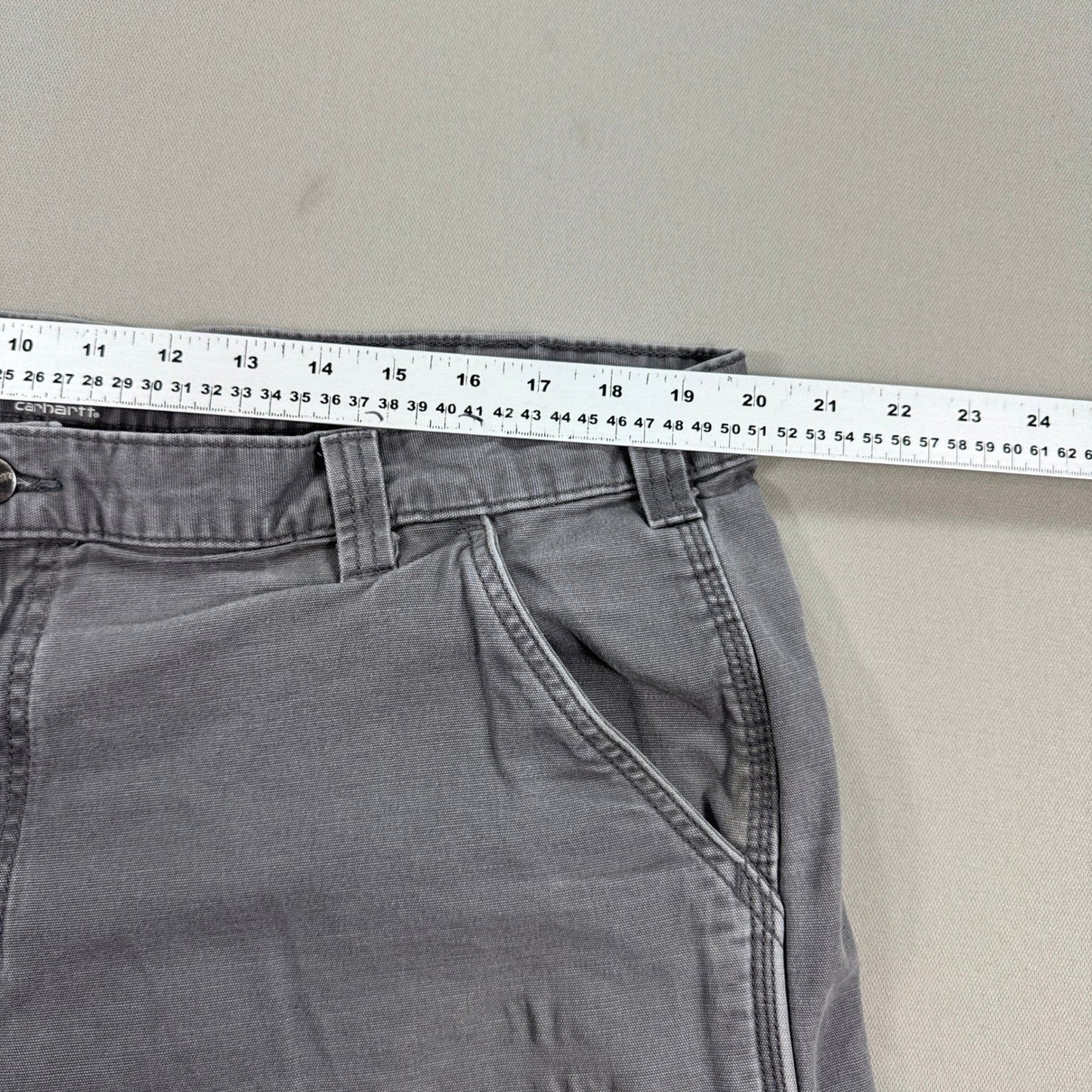 Carhartt 102514-039 Carpenter Shorts Relaced Fit mens Size 42 Gray Workwear