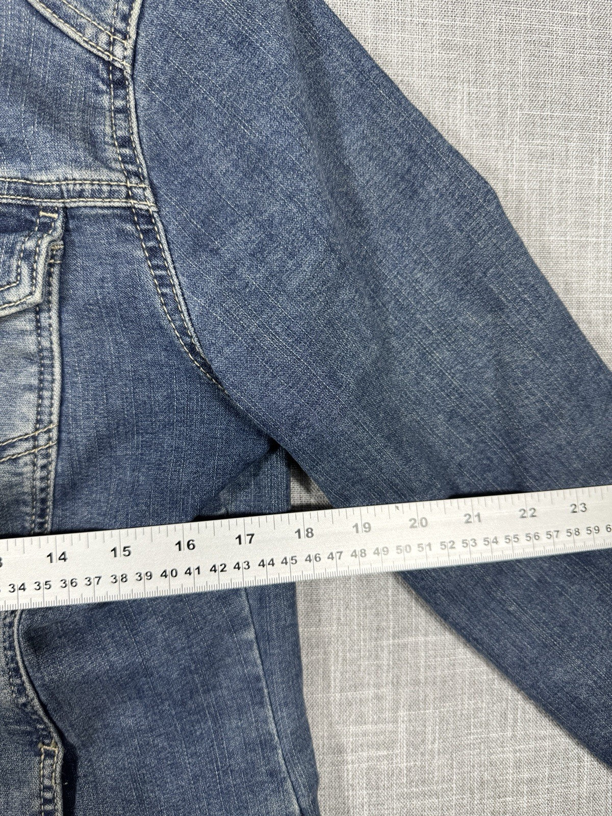 Lee Riders Women’s Jean Denim Jacket Button Down Country Rodeo Size Large