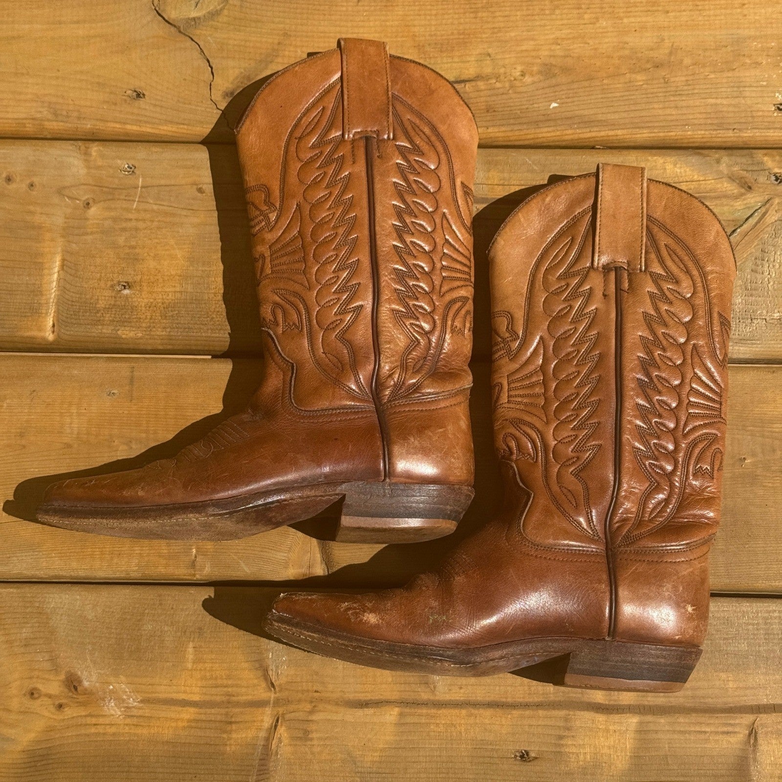 Vintage Sendra Boots Leather Cowboy Western Boots Womens Size 4 Made in Spain
