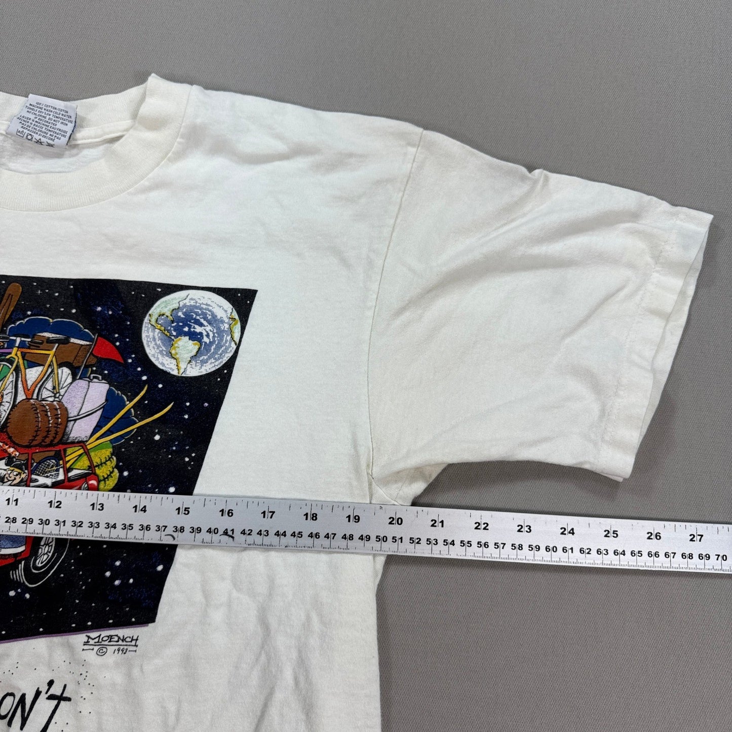 Vintage Funny Graphic T-Shirt Real Men Dont Ask Directions Mens L Made In Canada