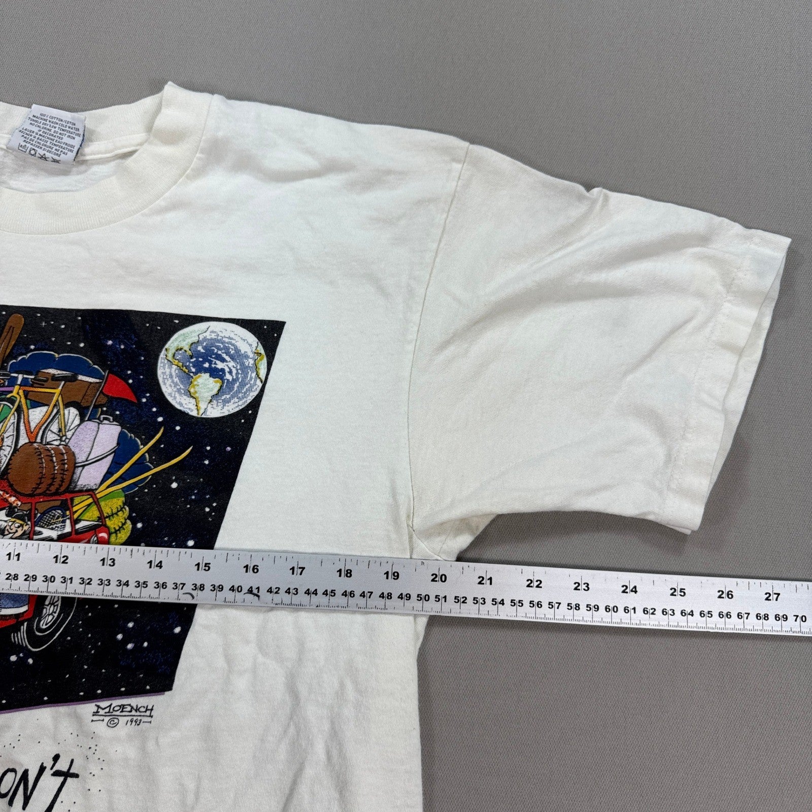 Vintage Funny Graphic T-Shirt Real Men Dont Ask Directions Mens L Made In Canada