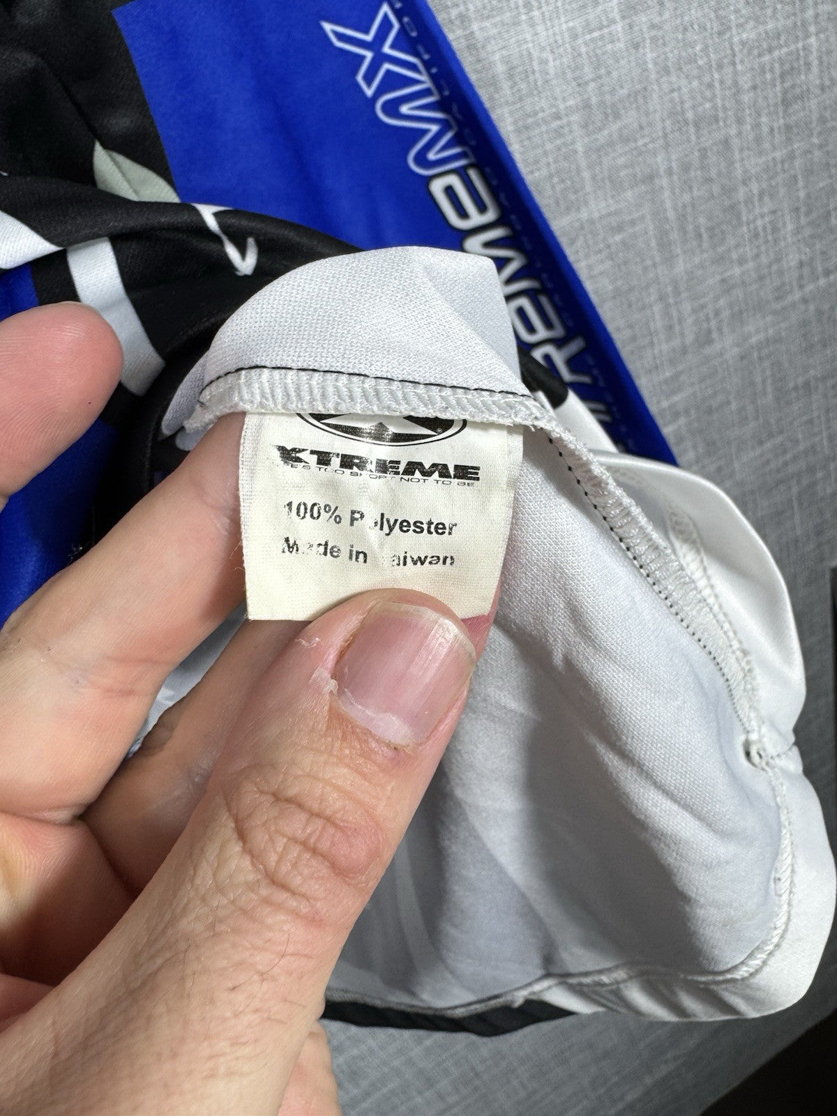 Vintage Motocross Xtreme Compettition Blue Long Sleeve T-Shirt Small