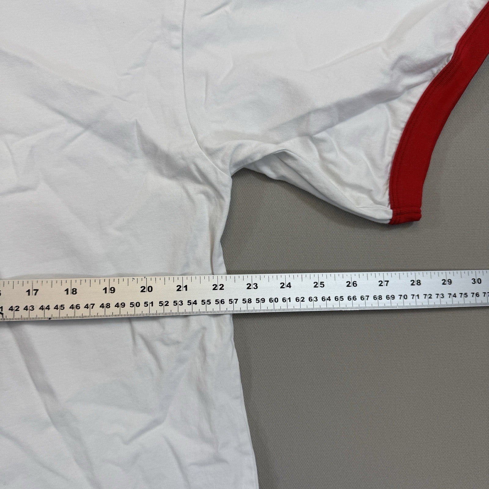 Drew House Secret SS Ringer Tee mens Oversized White Red Shirt Justin Bieber