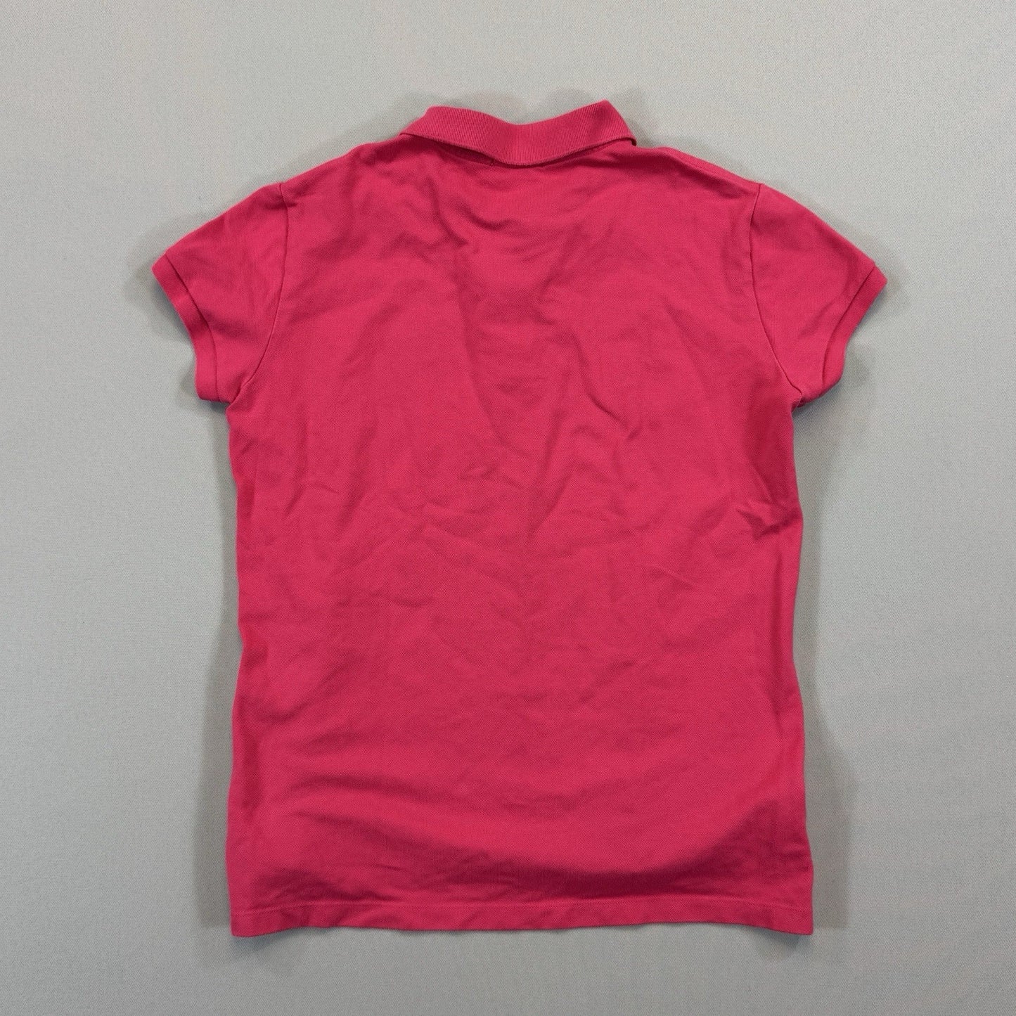 Lacoste Slim Fit Mini Cotton Piqué Polo Womens Size 42 Pink Shirt Stretch