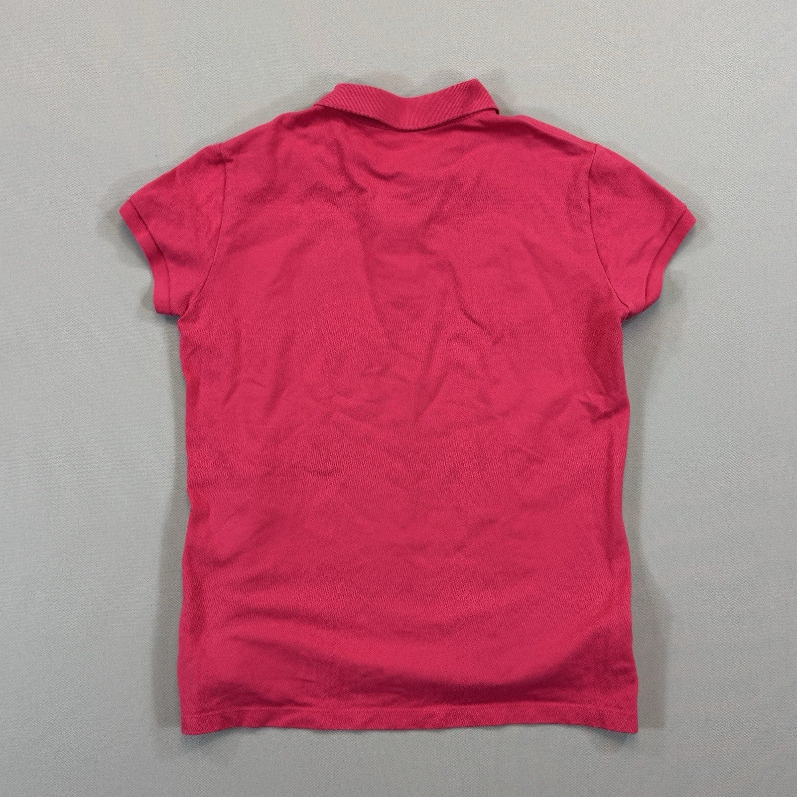 Lacoste Slim Fit Mini Cotton Piqué Polo Womens Size 42 Pink Shirt Stretch