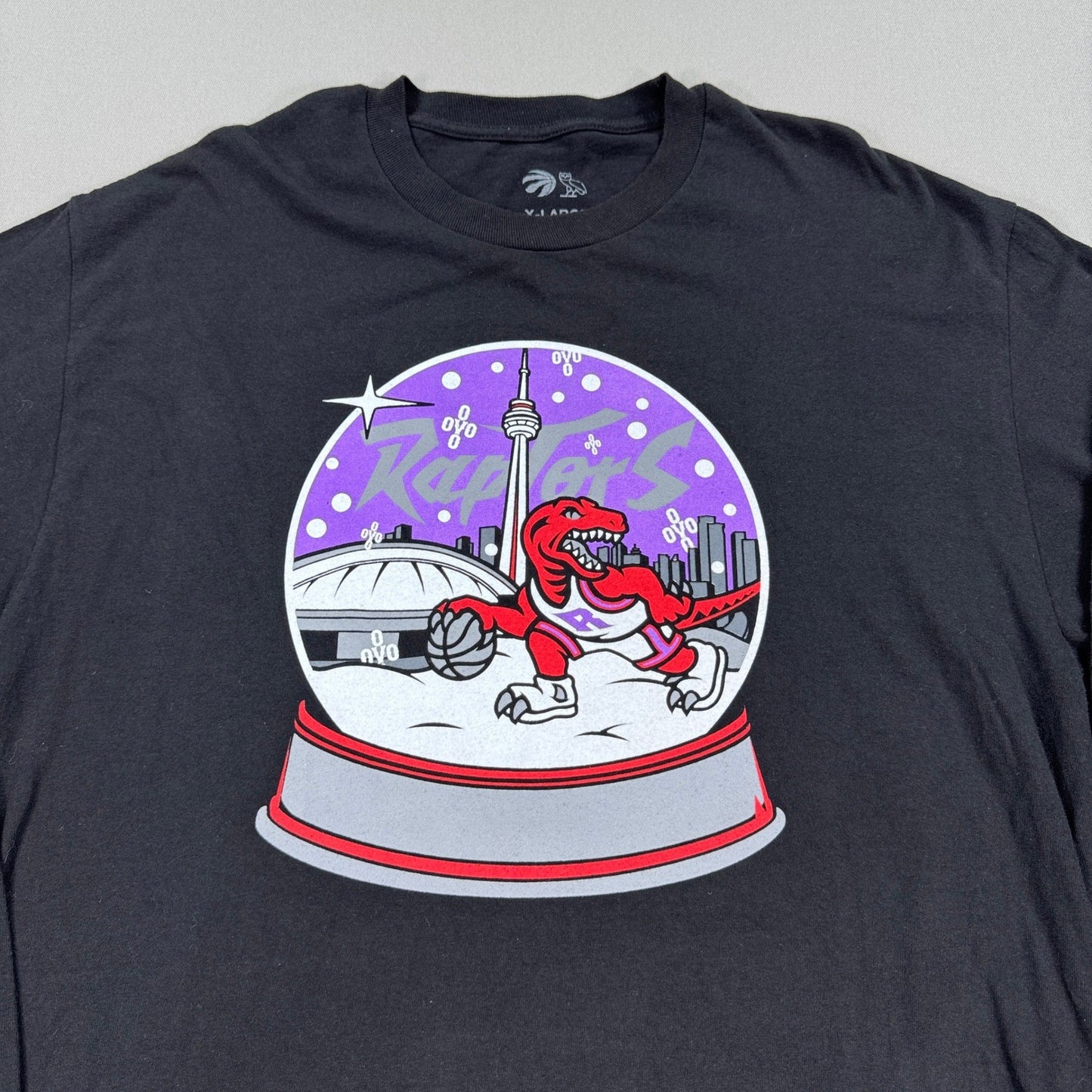 OVO x Toronto Raptors 2019 Christmas Tee - mens XL Black Long Sleeve