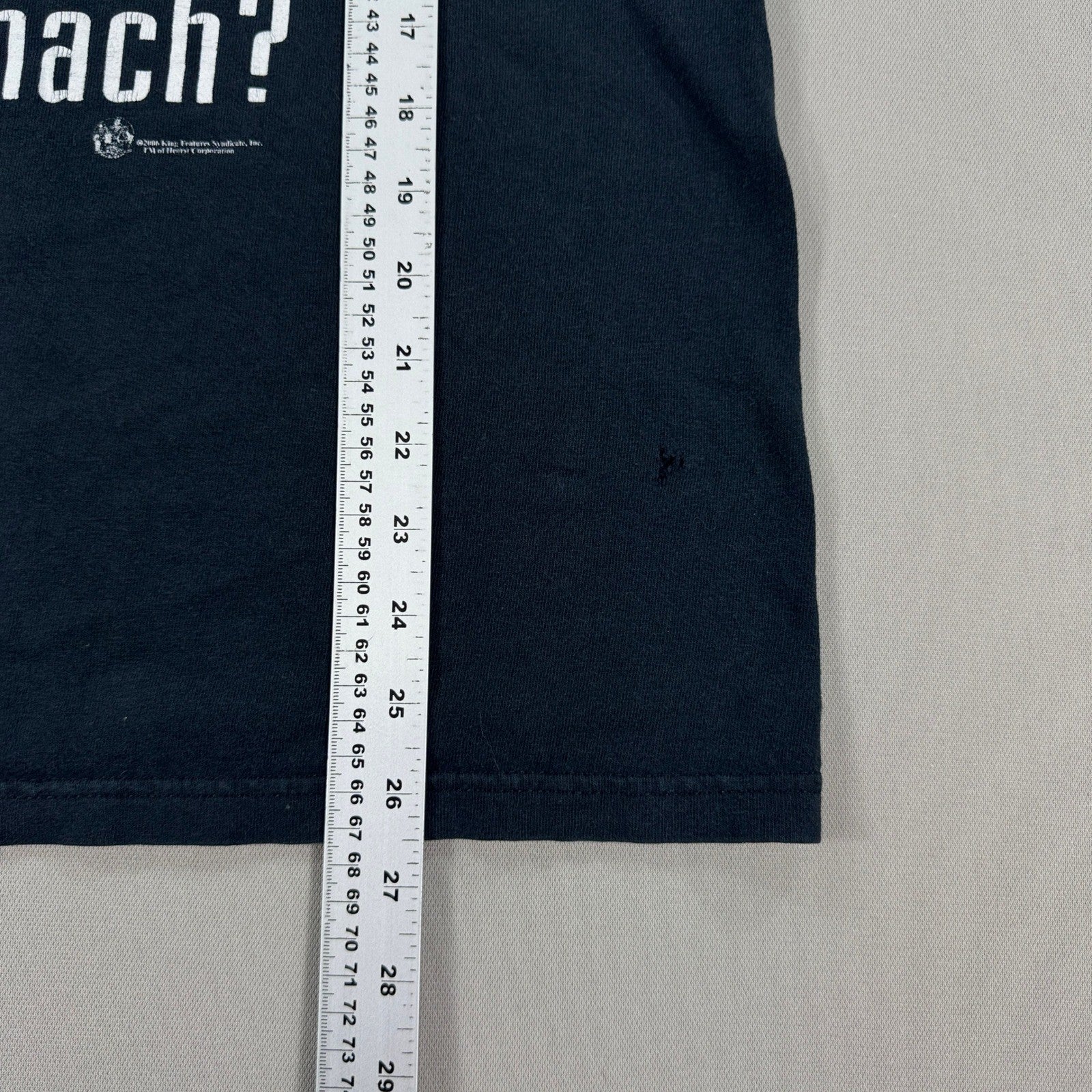 Vintage Popeye Got Spinach Shirt Cartoon Cut-Off mens Medium Black