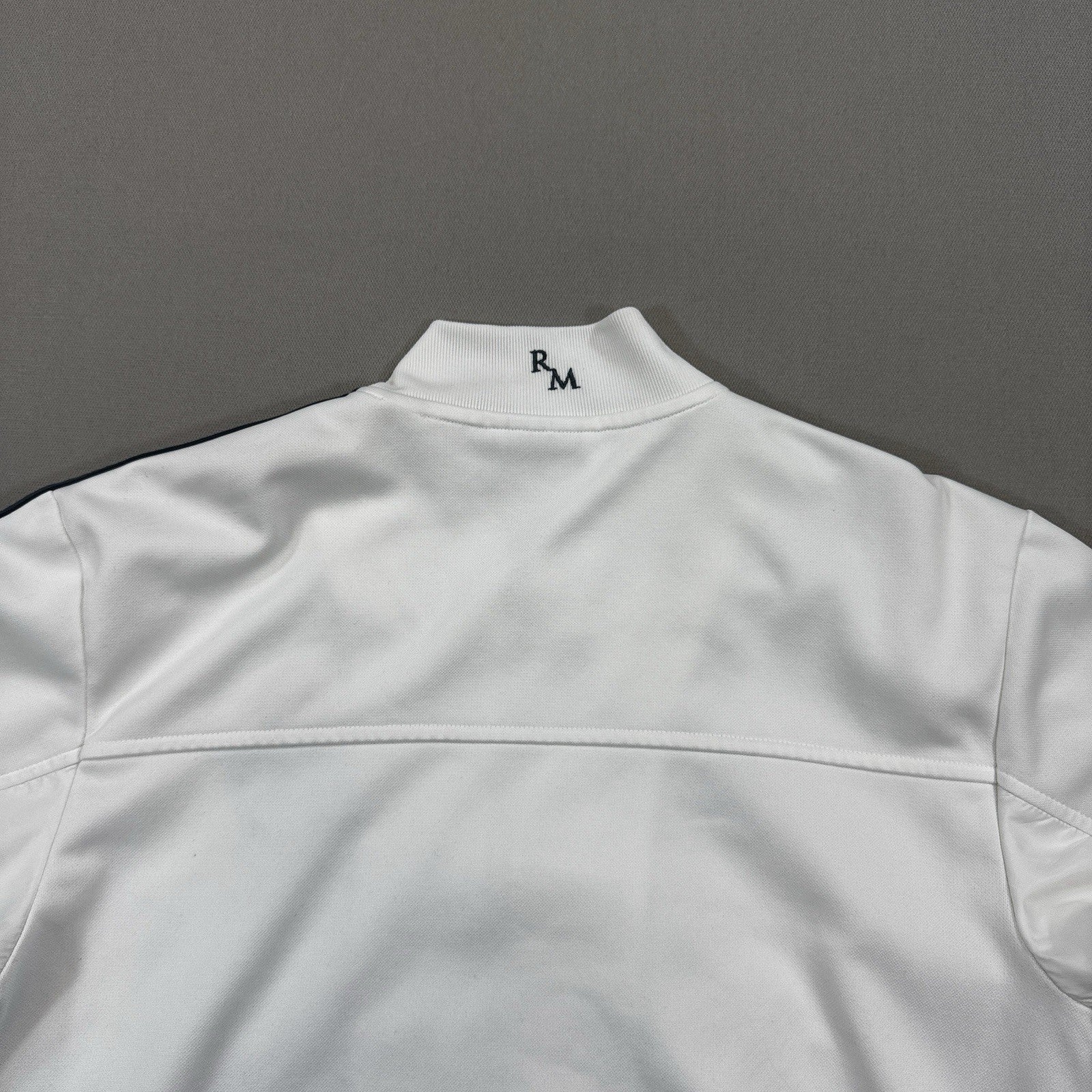 Adidas Real Madrid 2013/14 Anthem Jacket mens Small White Training Top Full Zip