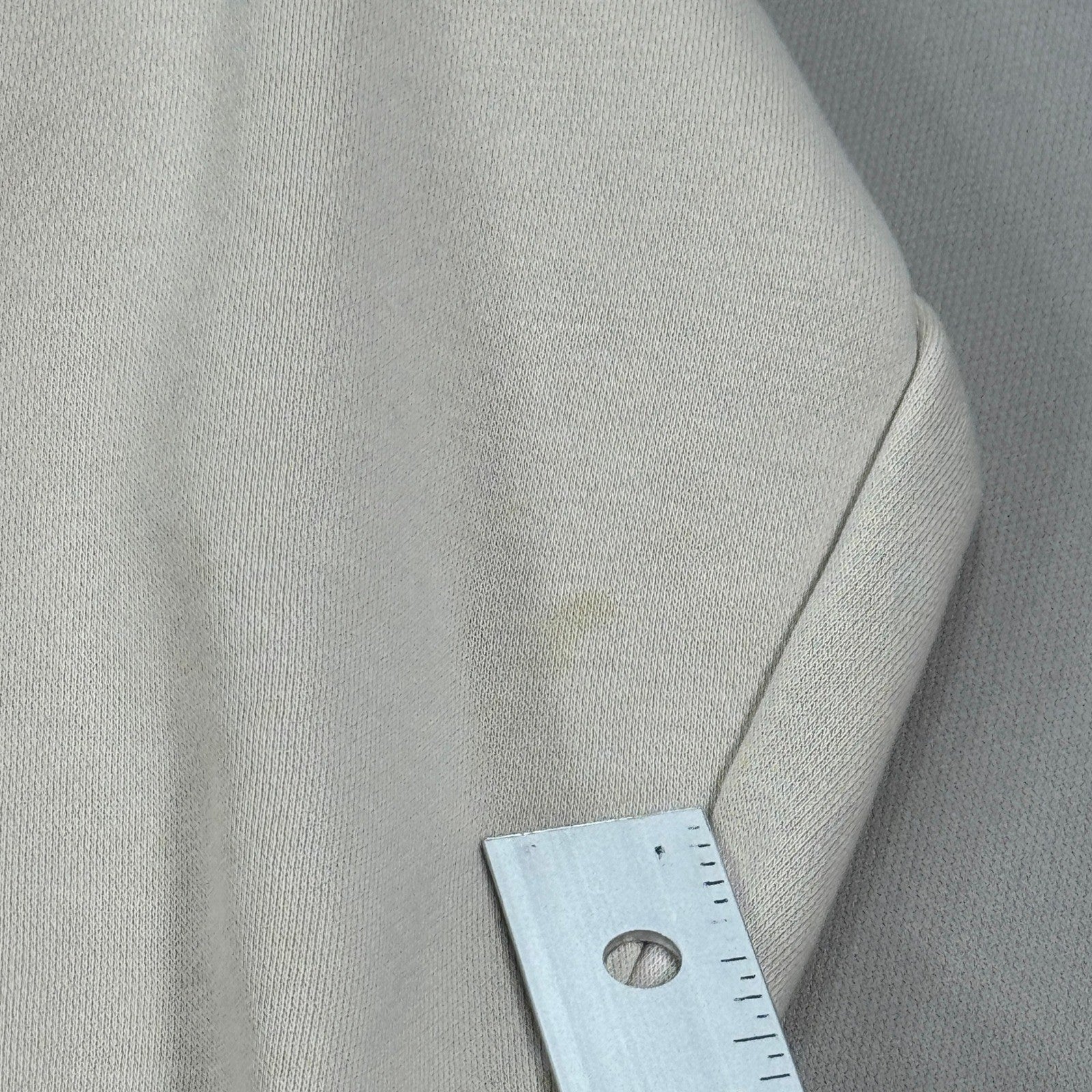 Tommy Jeans Pullover Mock Neck Sweatshirt Beige Logo Minimalist mens 2XL