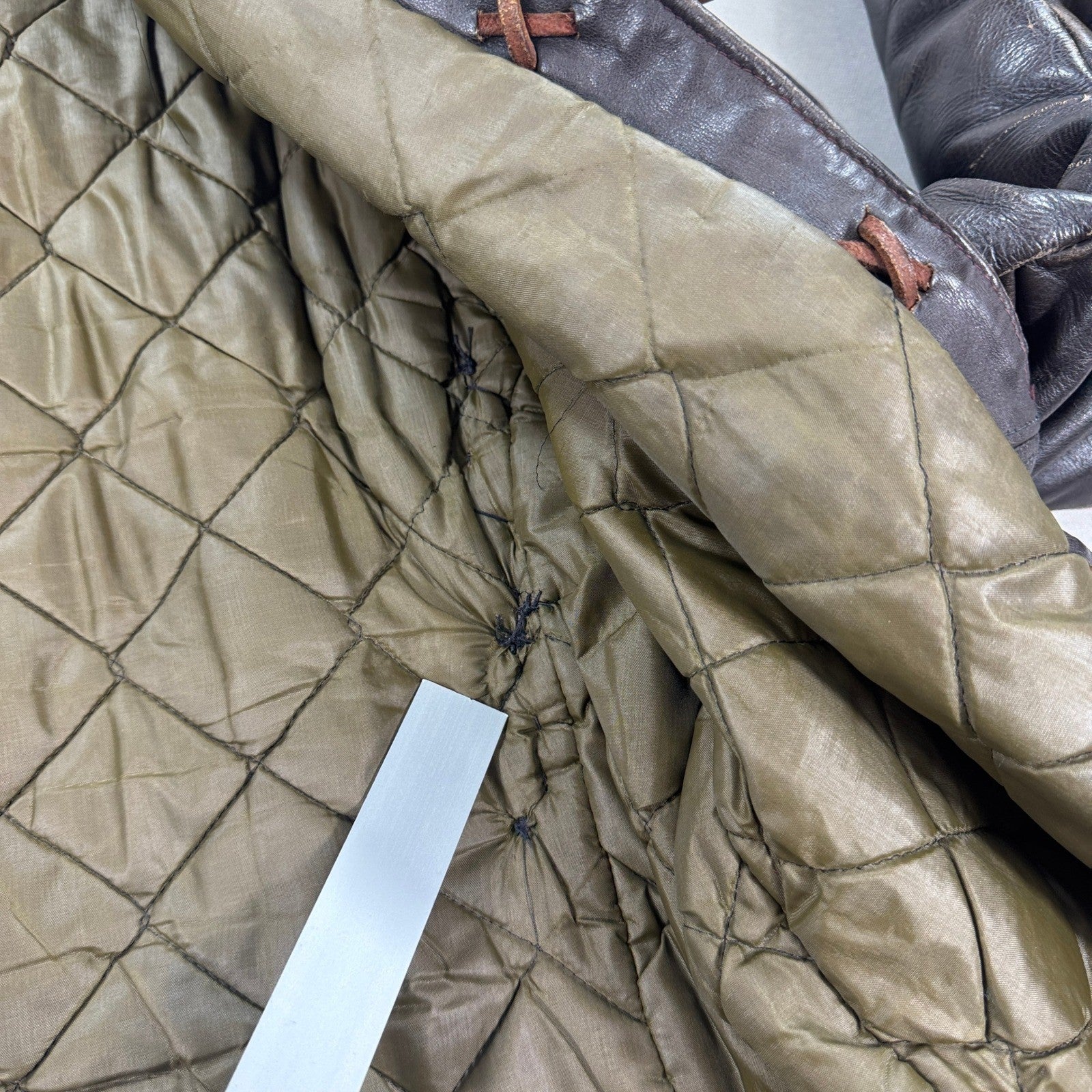 Vintage Super RARE Schott Bros Leather Coat Toggle Closure Mens Large Dark Brown