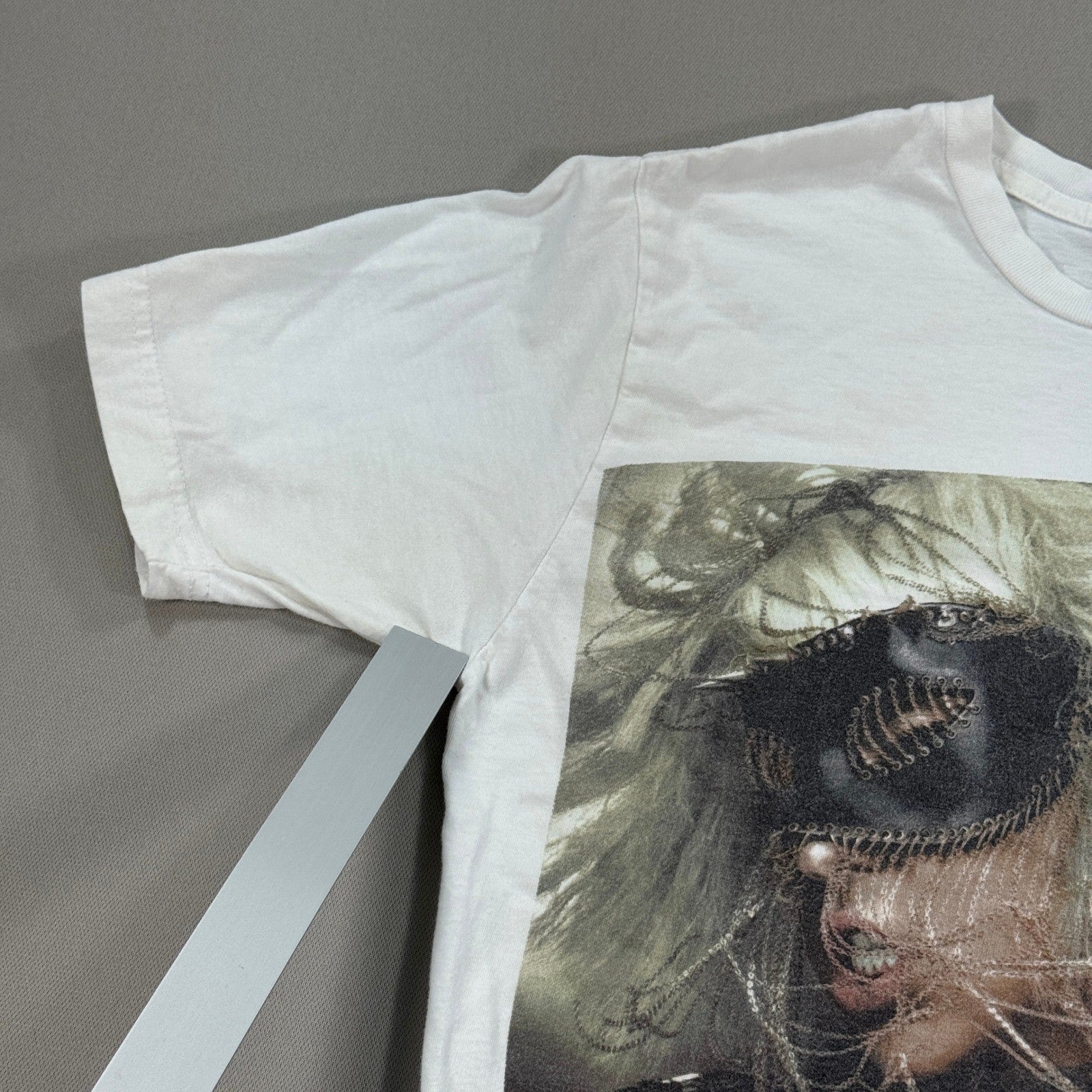 Vintage Lady Gaga Dance In The Dark 2009 White Shirt Small Monster Ball Tour