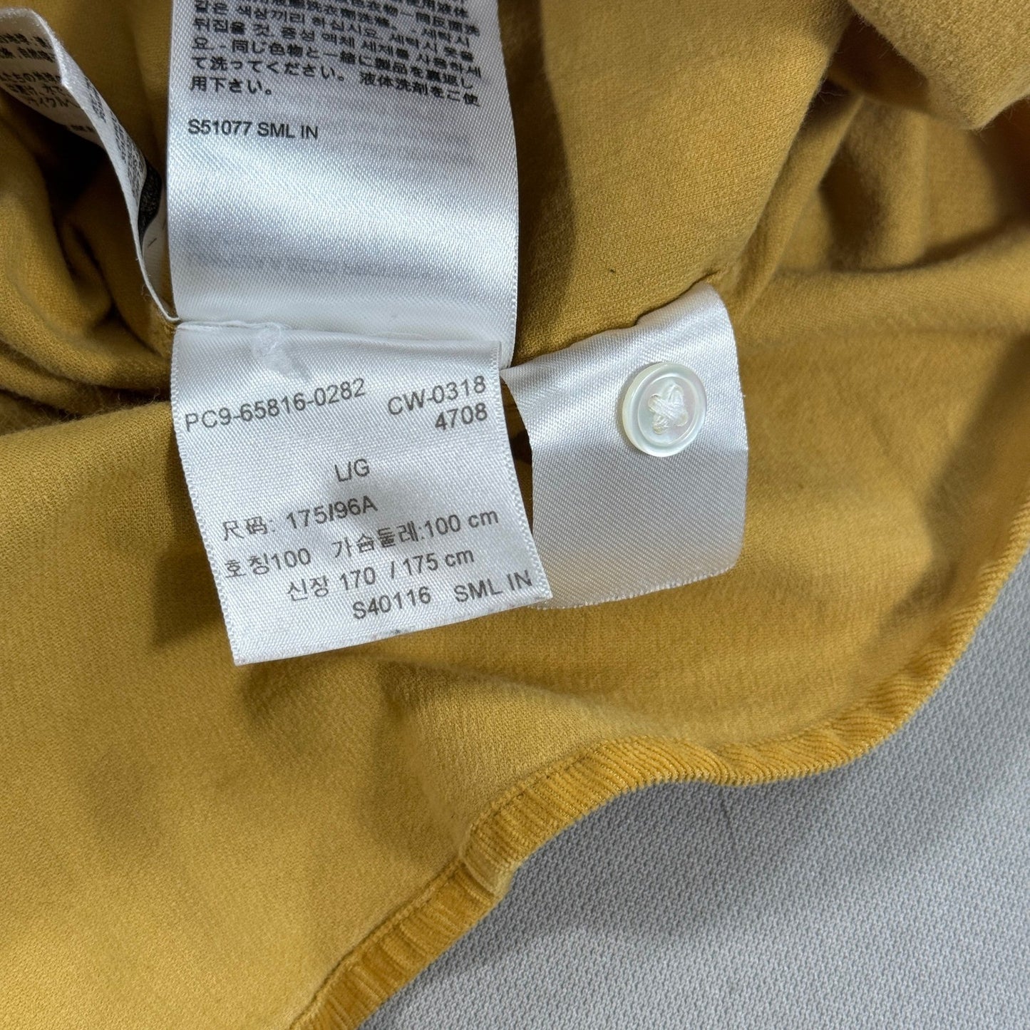 Levi's Corduroy Shirt Pearl Snap Button Up mens Large Brown Stretch Red Tab