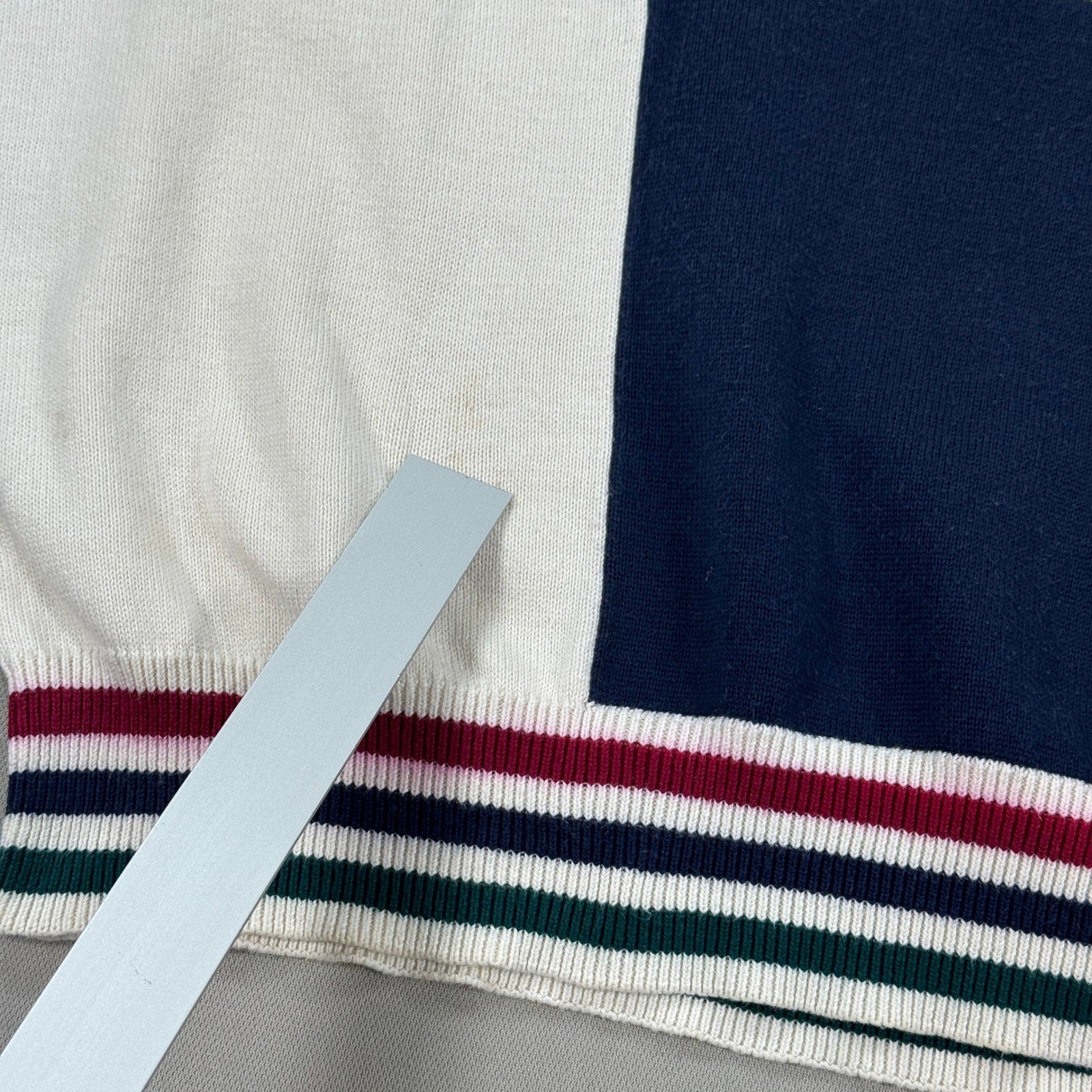 VTG 90s Cotton Traders Golf Sweater mens Medium Colorful Knitted Fall Spring