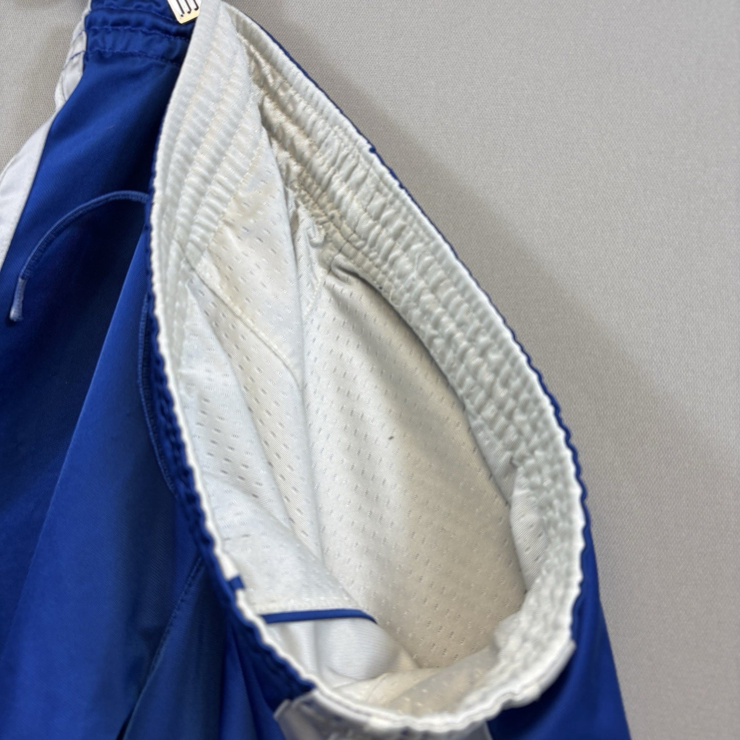 Vintage Nike Reversible Track Shorts Blue White Basketball mens Large